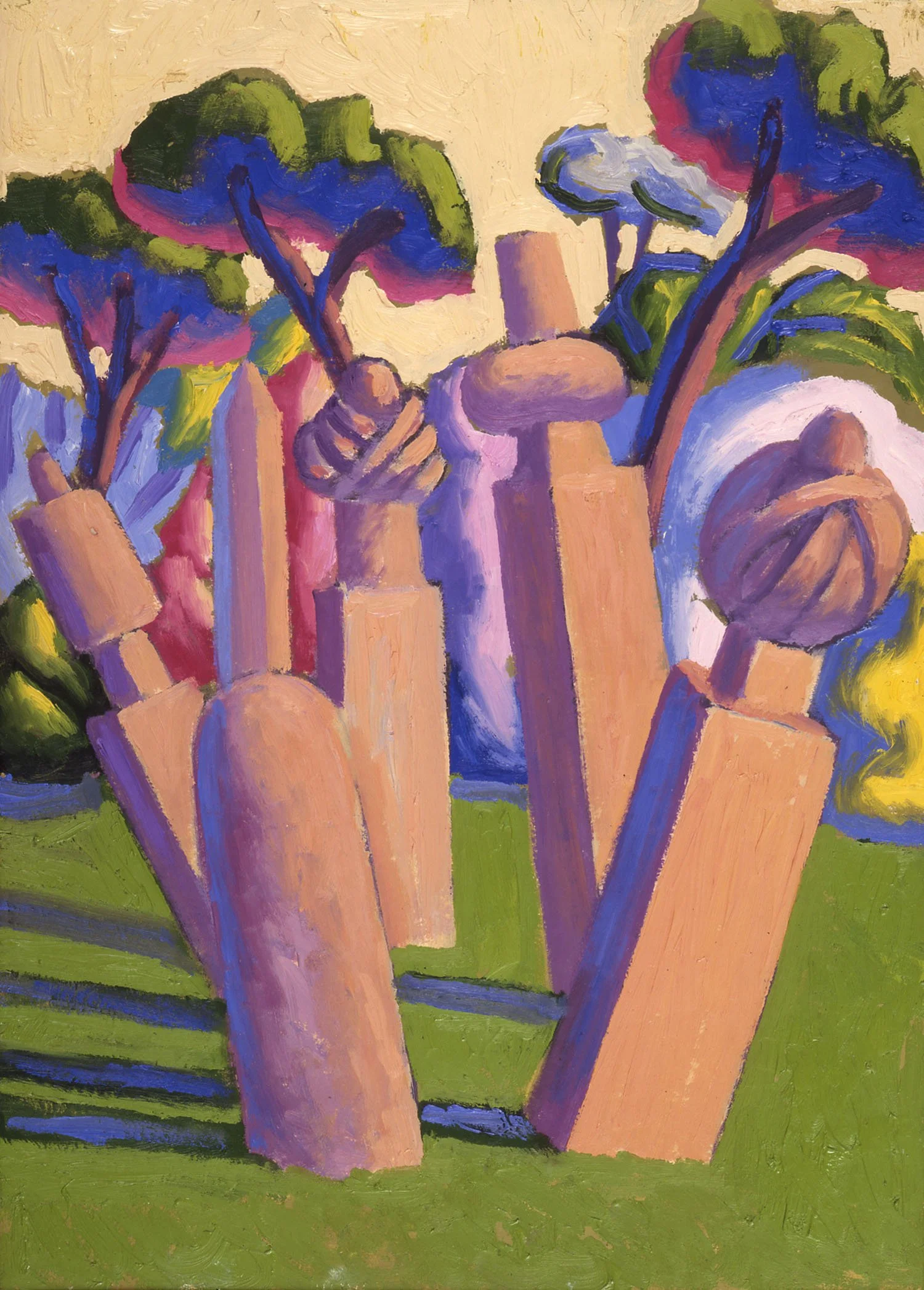 Salvo
TREES, 1989
oil on canvas
13 1/2 x 9 4/5 in.    34.3 x 24.9 cm.