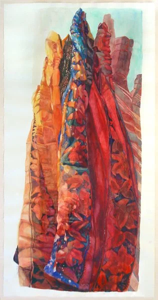 Valerie Hird
TURKESTAN RANGE I, 1996
watercolor on paper
32 x 14 in.    81 x 36 cm. 