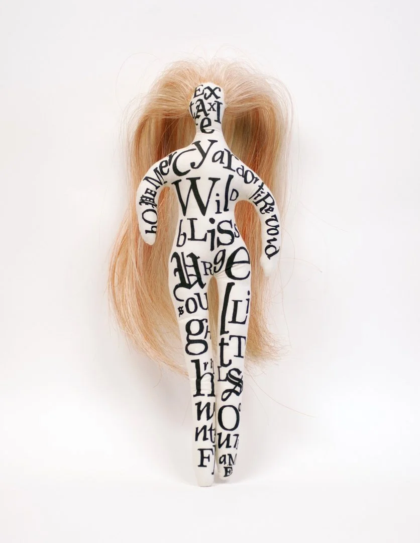 LESLEY DILL: LIGHT THRILL SWOON FLAME [10/12], 2016 Relief on muslin, hand dyed horse hair 15 x 6 x 3 in. 38.1 x 15.2 x 7.6 cm.