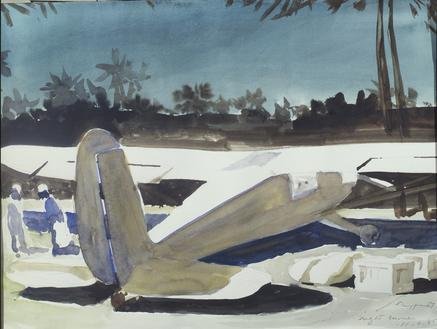 Night courier, 1985
watercolor and pencil on paper
12 3/16 x 16 1/16 in. (31 x 40.8 cm)