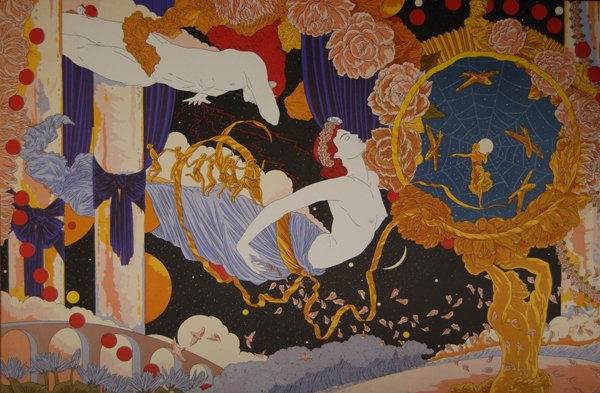 ALVARO BARRIOS: LA TELARANA MAGICA, 1990, 27 5/8 x 39 3/8 in. 70 x 100 cm.