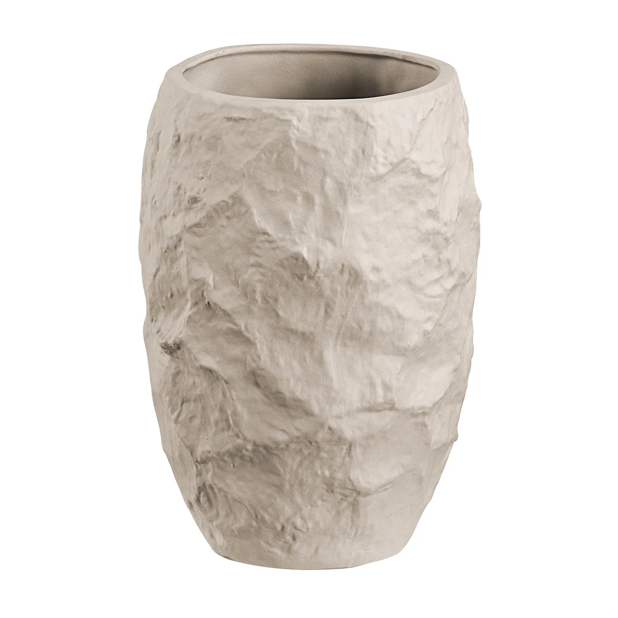 Cream Textured Vase