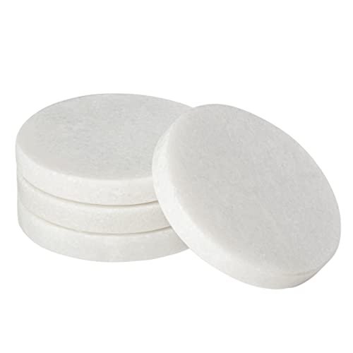 Marble 4 Piece Round Coaster Set - 4"D