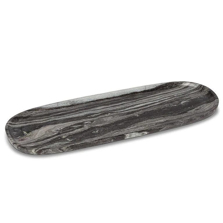 Large Black Marble Tray