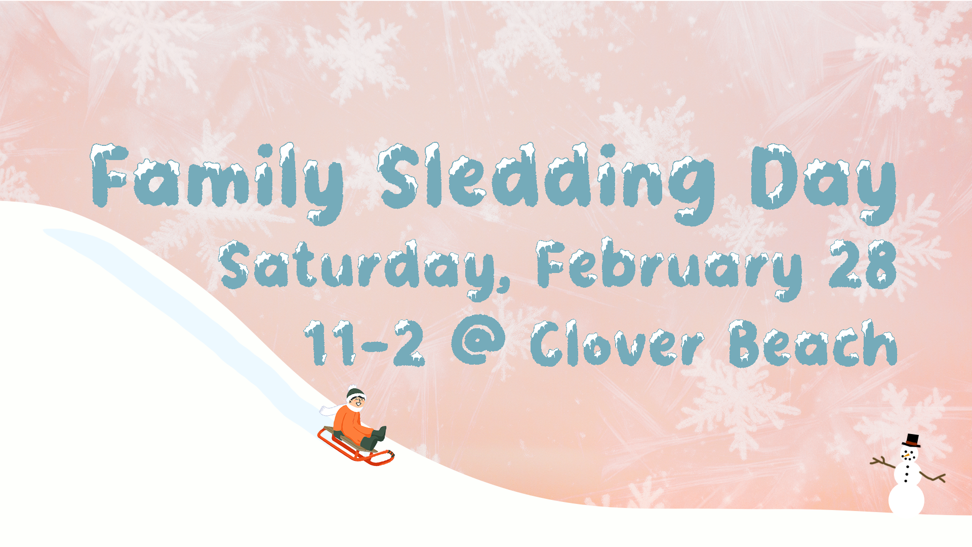 Linden Family Sledding Day