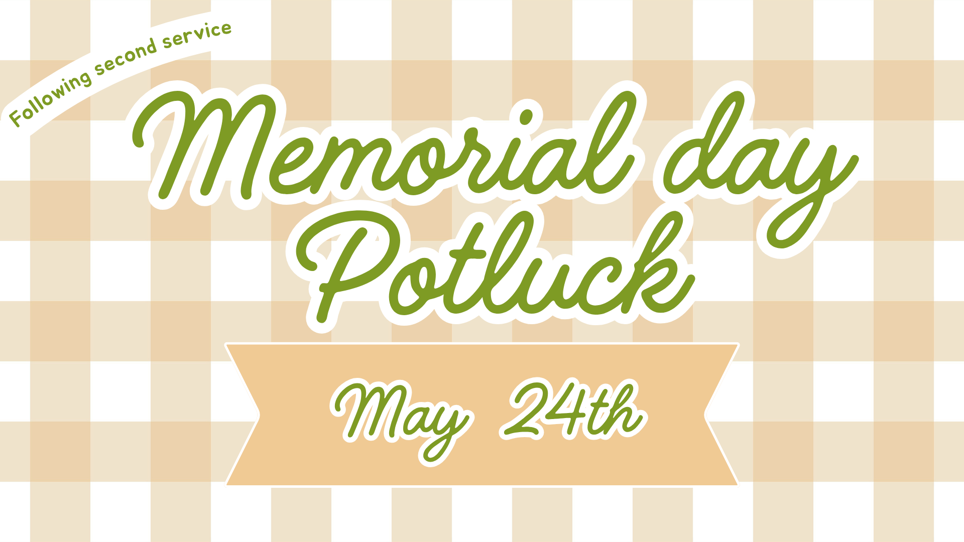 Linden Memorial Day  Potluck