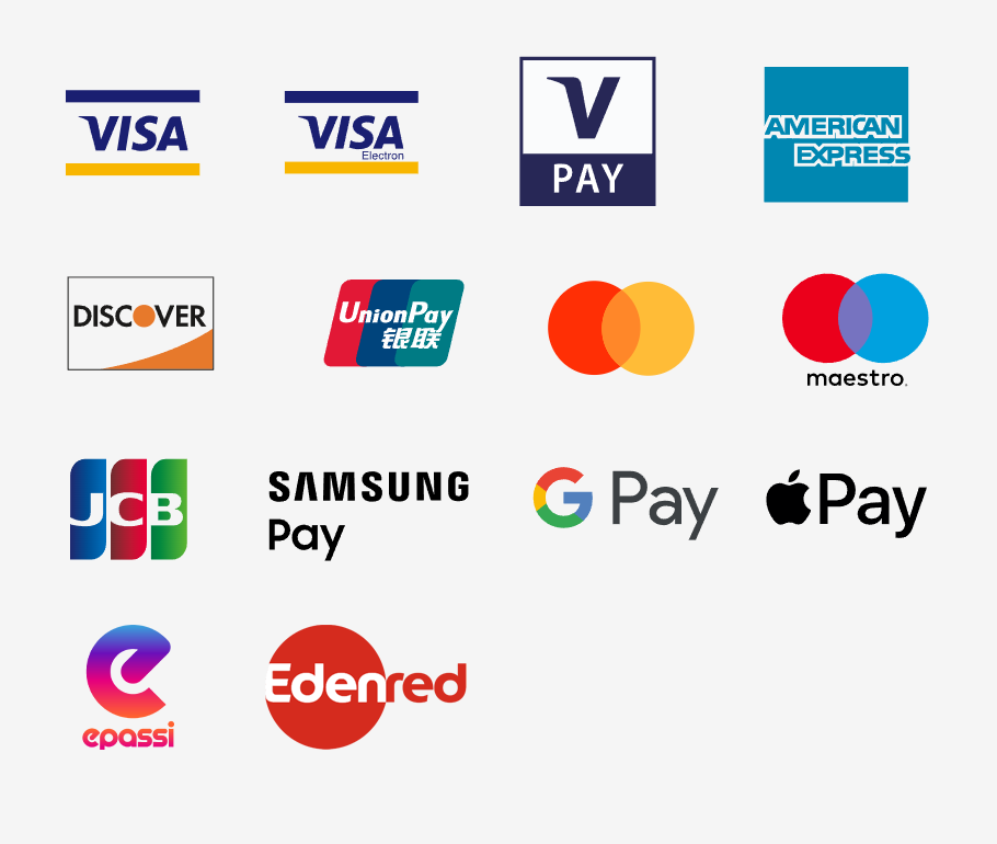 maksuvaihtoehdot: visa, mastercard, googlepay, applepay, epassi, edenred, pankkikortti, lahjakortti