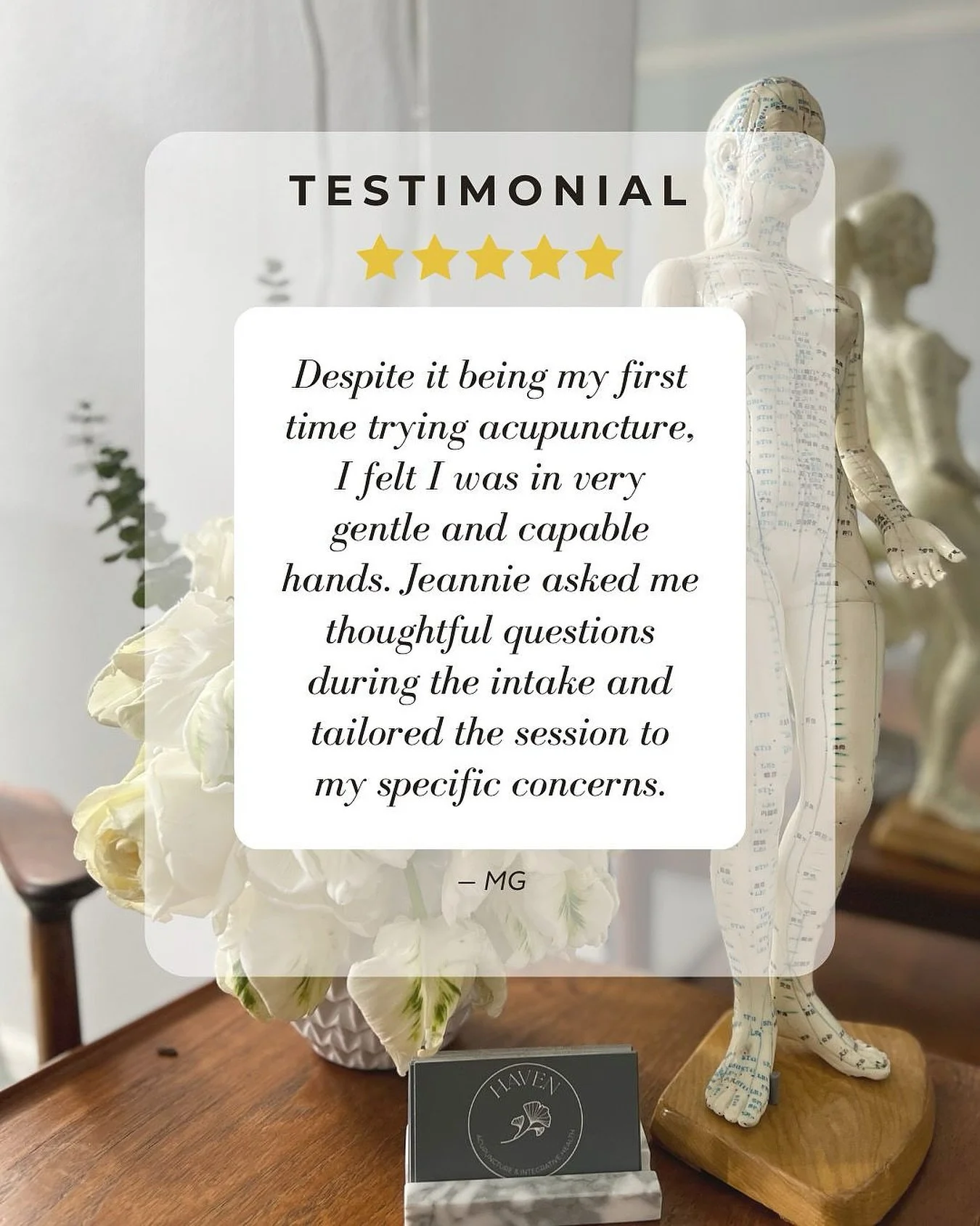 Feeling safe and cared for is the foundation of healing. 🌿

Every treatment session with me begins with listening - so that it is thoughtfully tailored to your body, your needs, and your story.&nbsp;

Grateful for kind words like these that remind m