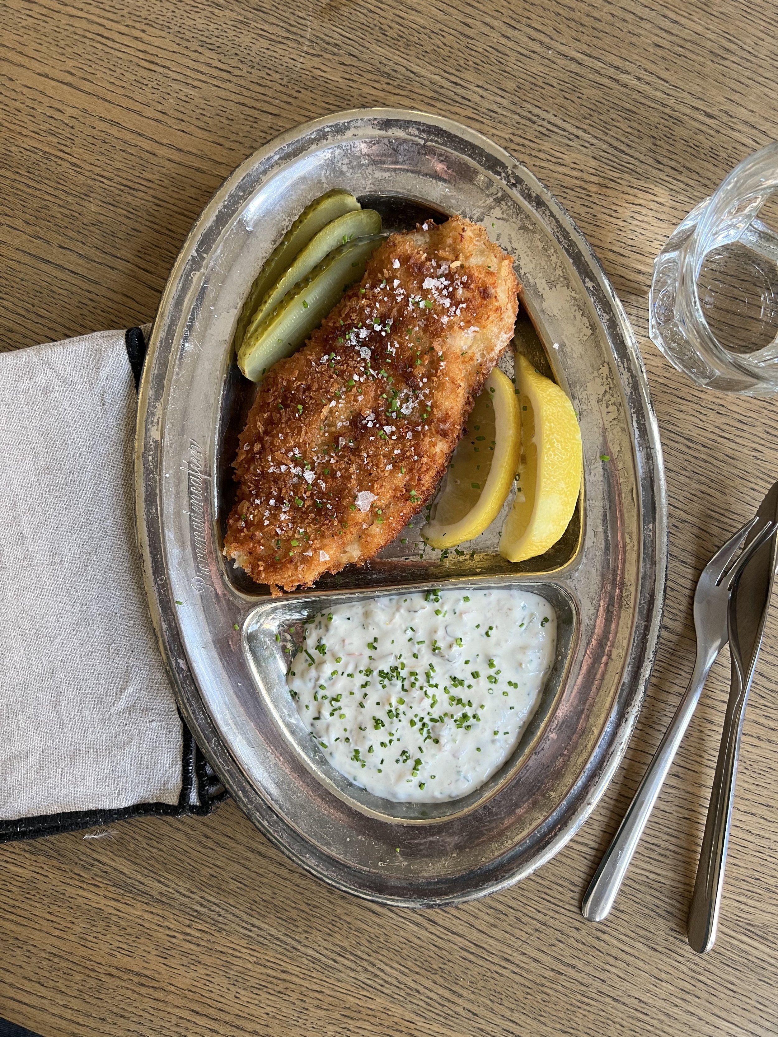 Panert kylling med tartarsaus