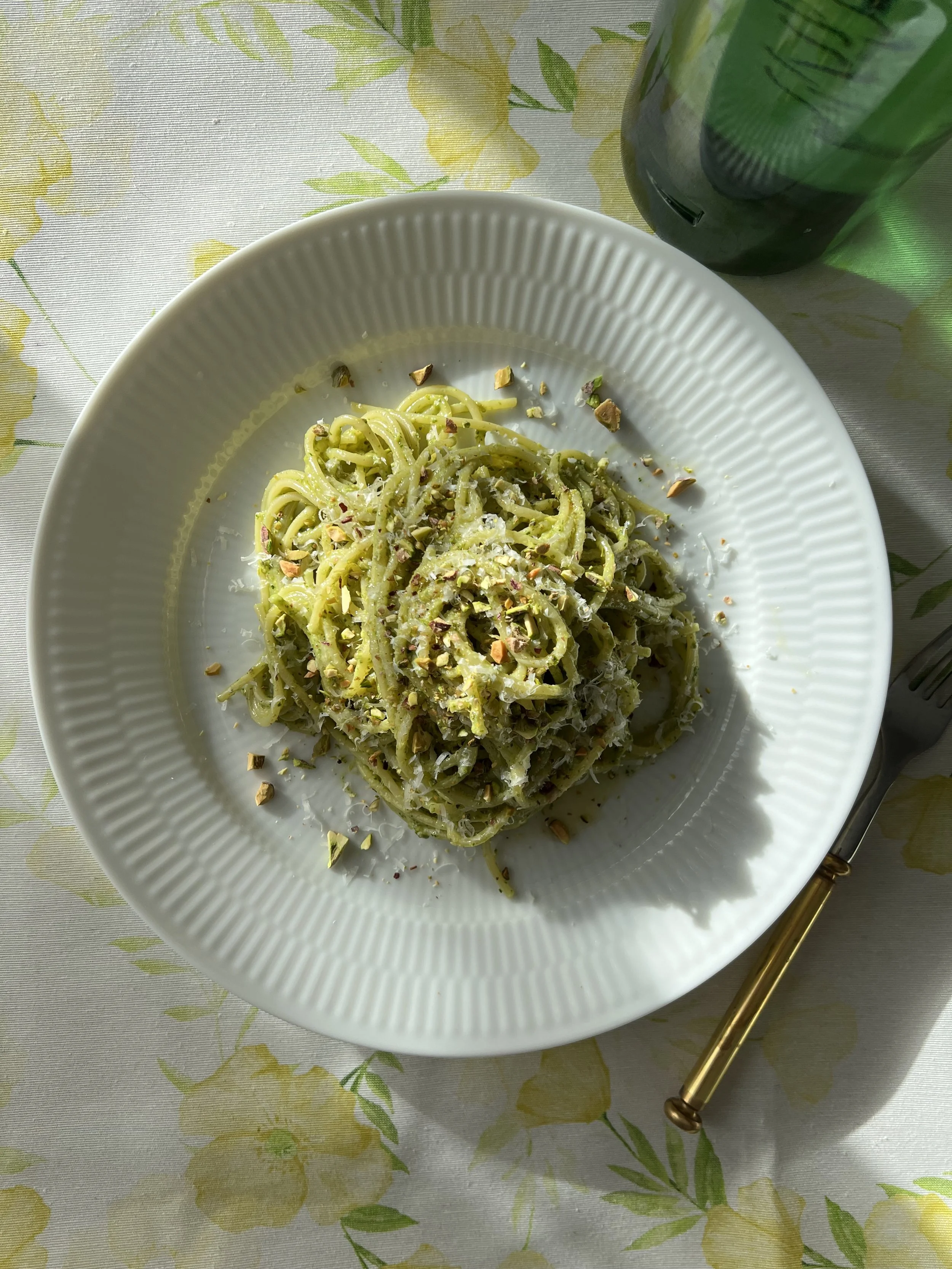 Pasta med pistasjpesto
