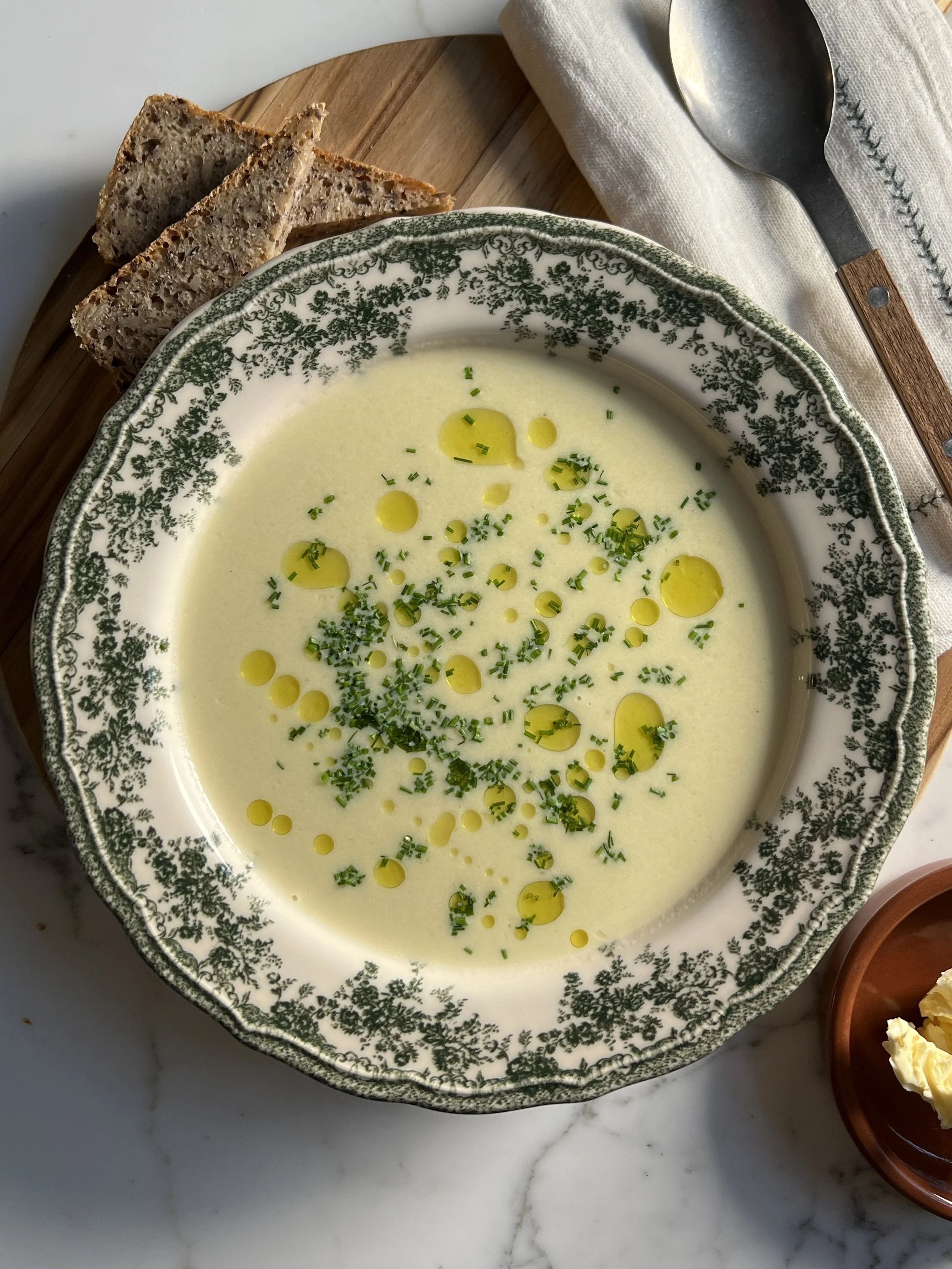Potet- og purresuppe