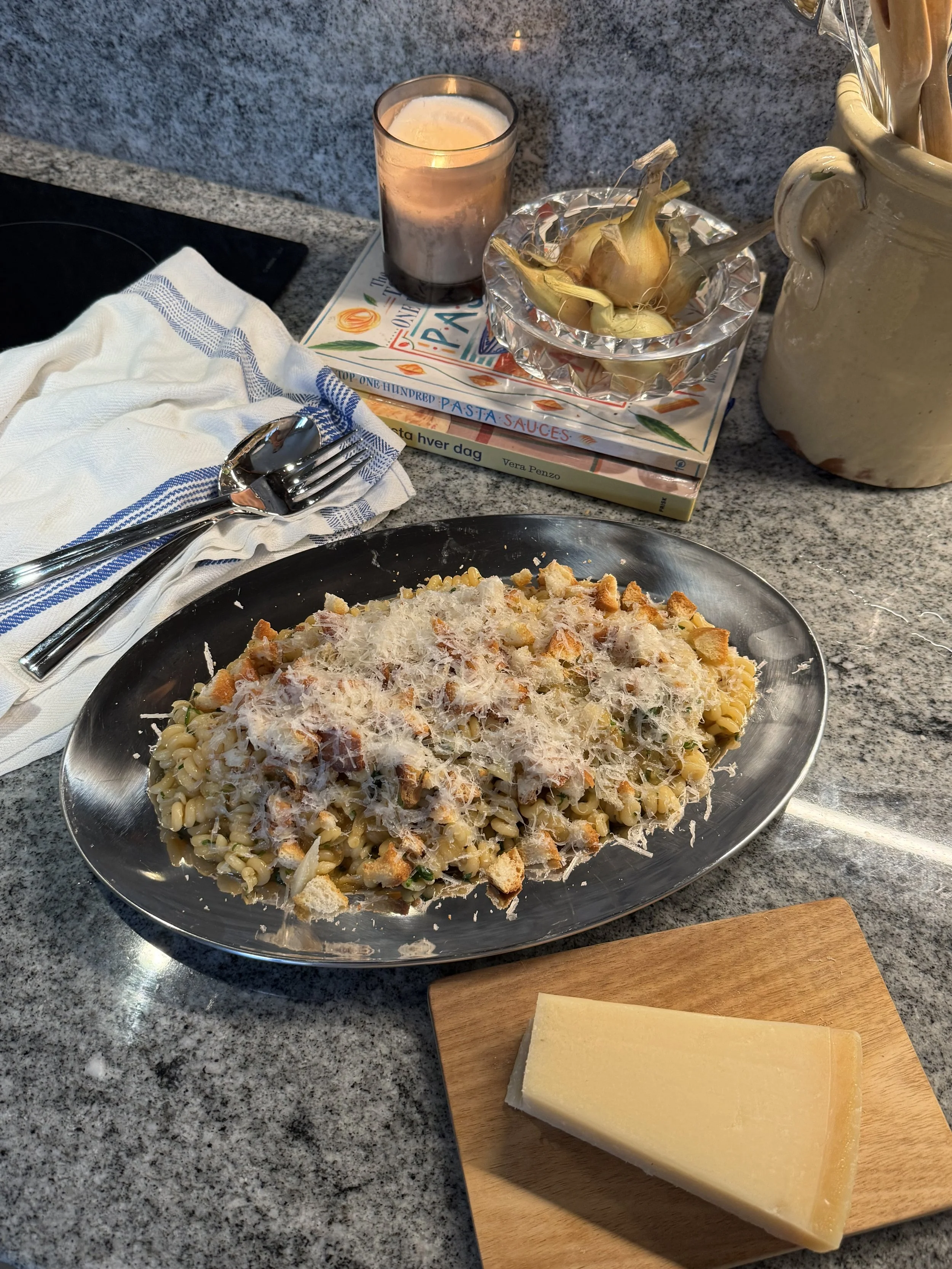 Løksuppepasta