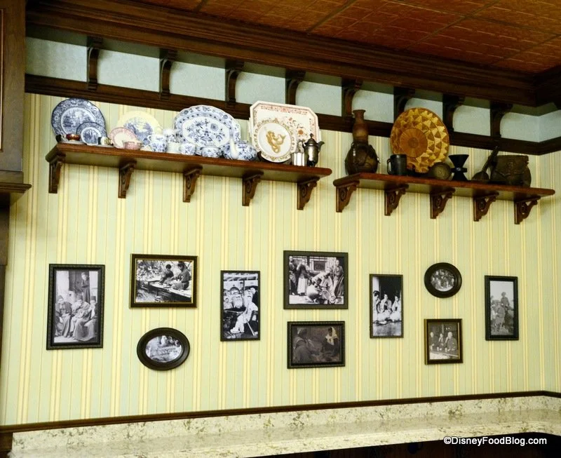 Main Street Bakery Starbucks Set Decoration | Designed, procured and installed props | Photo by The Disney Food Blog