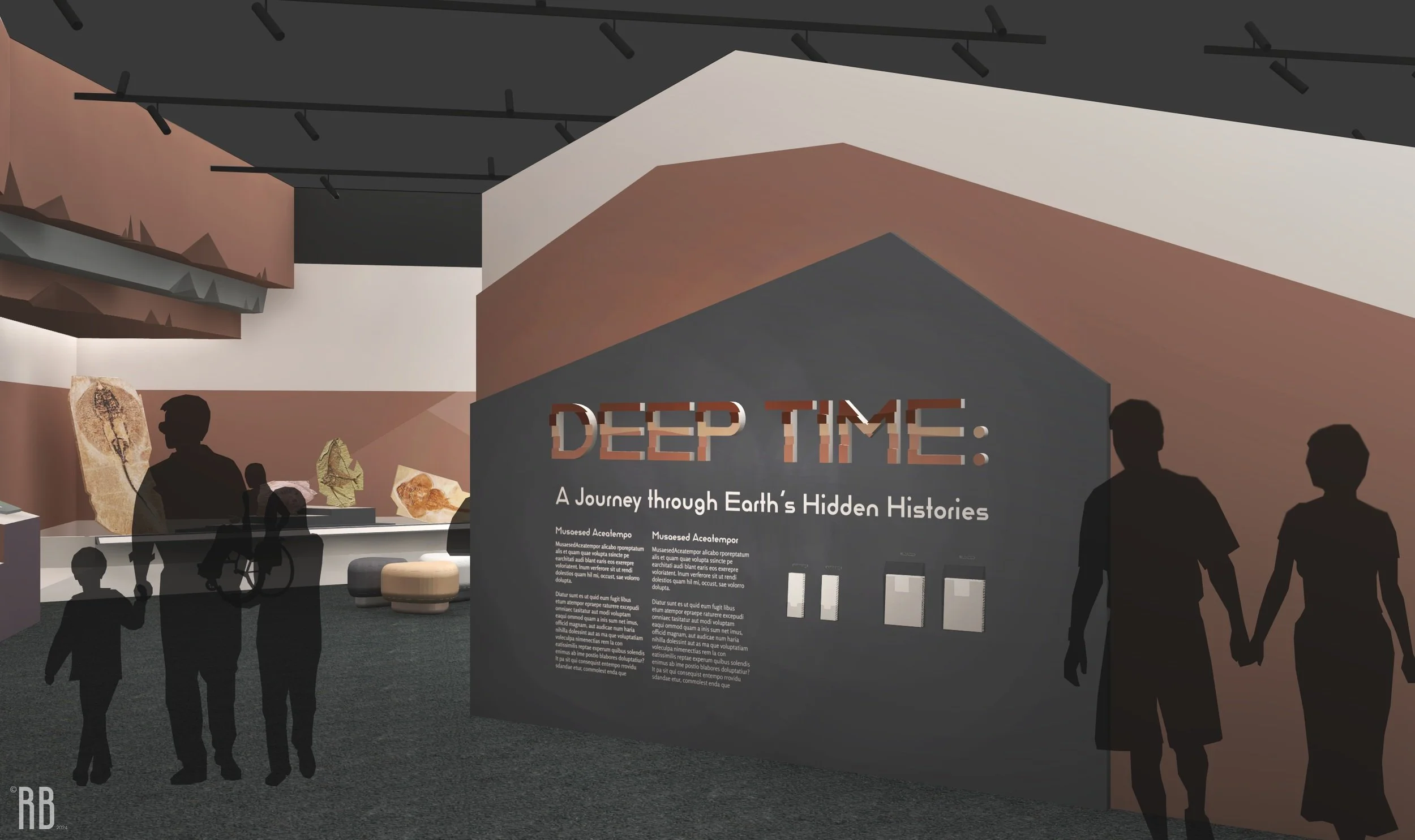 "Deep Time", a person concept excercise I developed for an imagined exhibition on historical geology