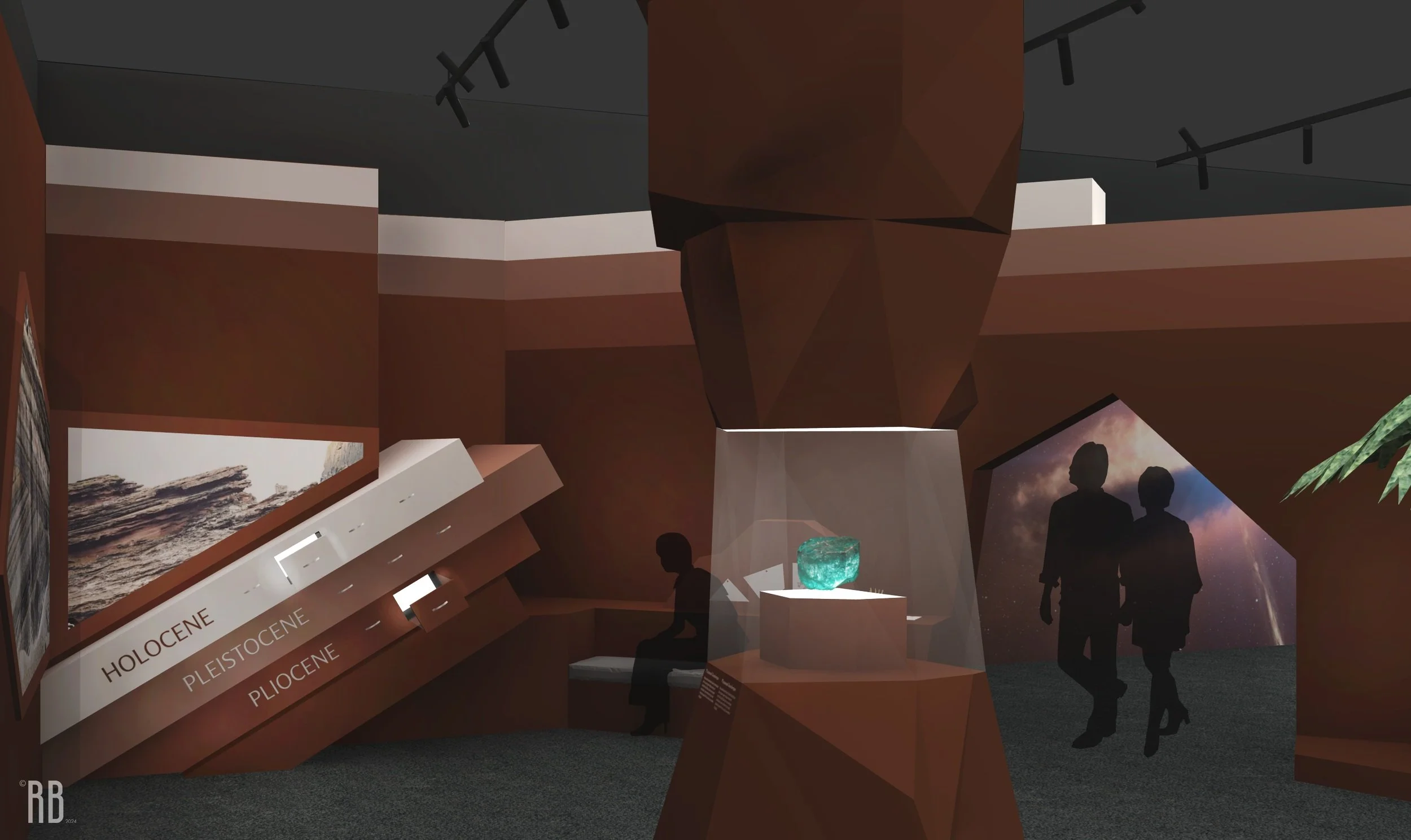 "Deep Time", a person concept excercise I developed for an imagined exhibition on historical geology