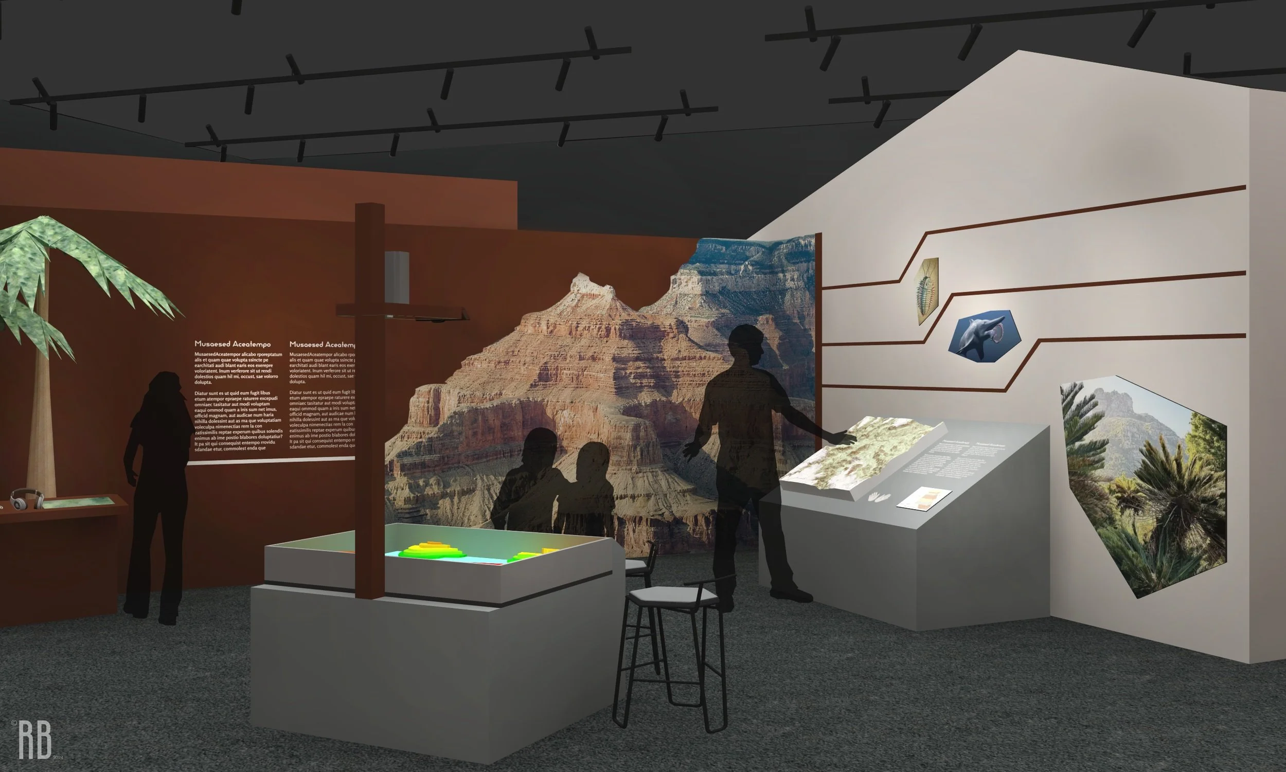 "Deep Time", a person concept excercise I developed for an imagined exhibition on historical geology