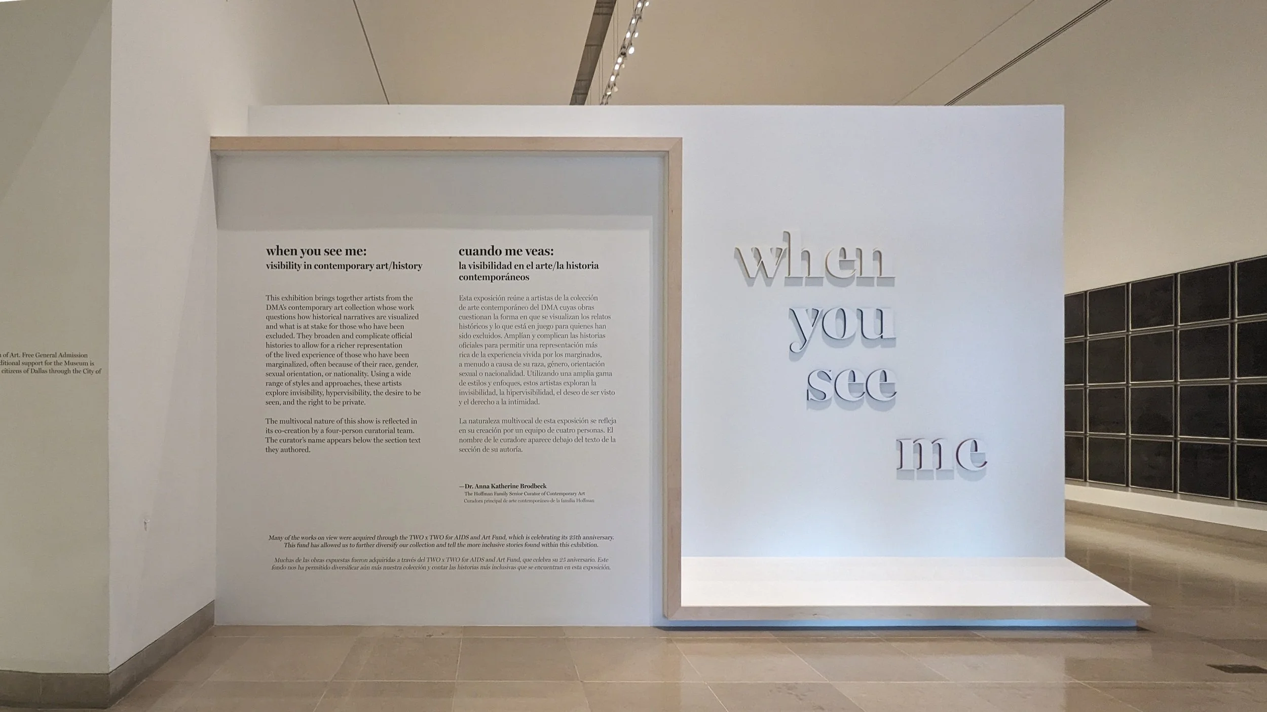 When You See Me: Visibility in Contemporary Art/History | Concept Exhibition Designer