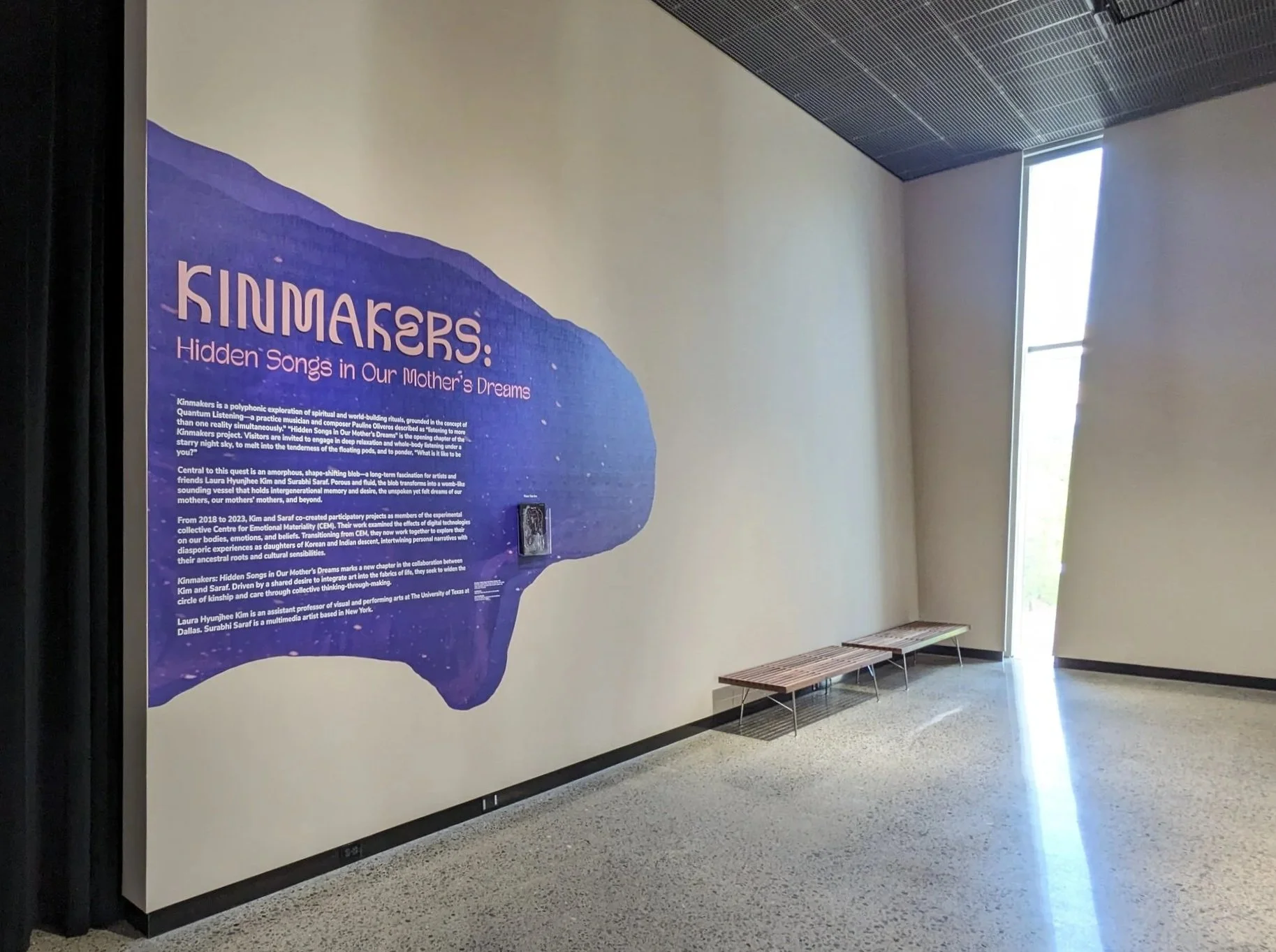 Kinmakers Installation Graphic Title Wall