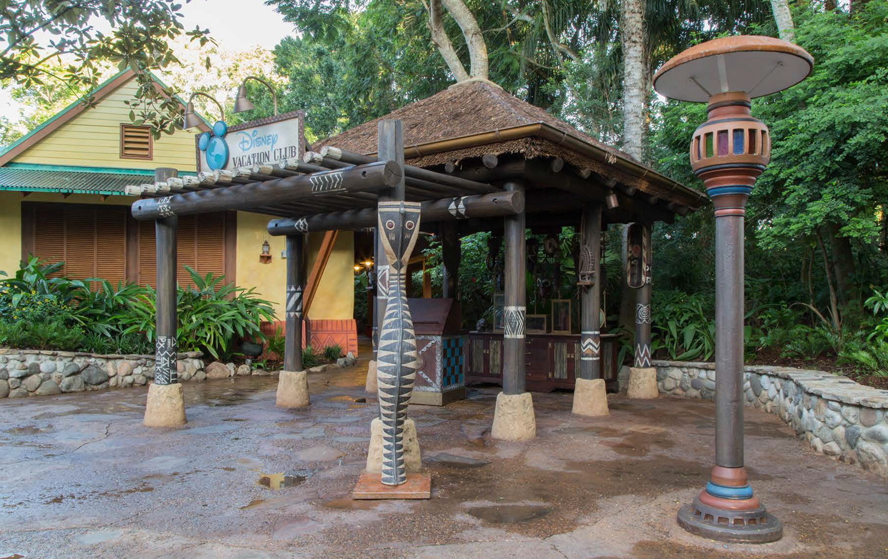 Disney Vacation Club | Designed, Procured, and installed props and set dressing for DVC stalls, including Animal Kingdom