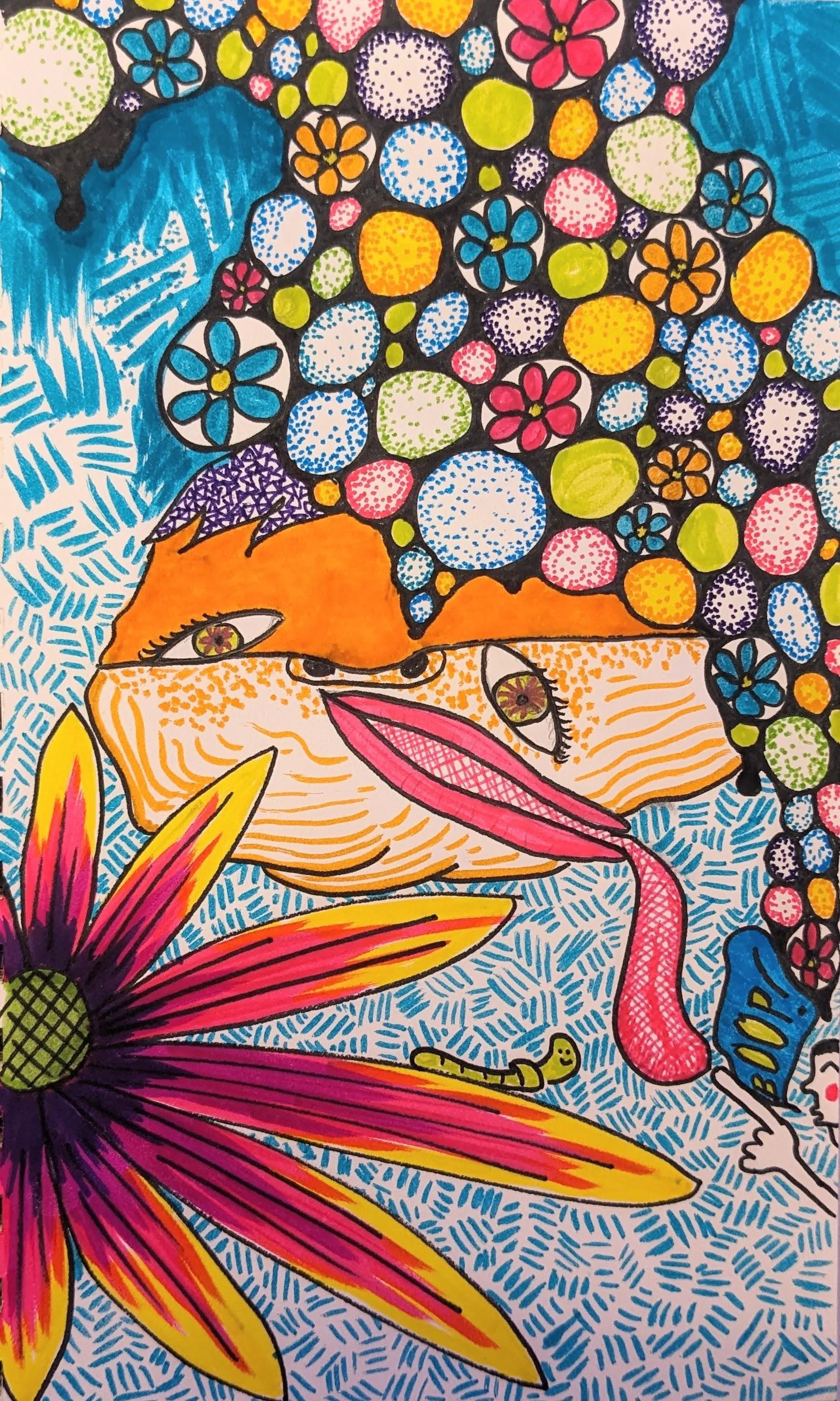 Bubbles, 2024 | Pen and Marker