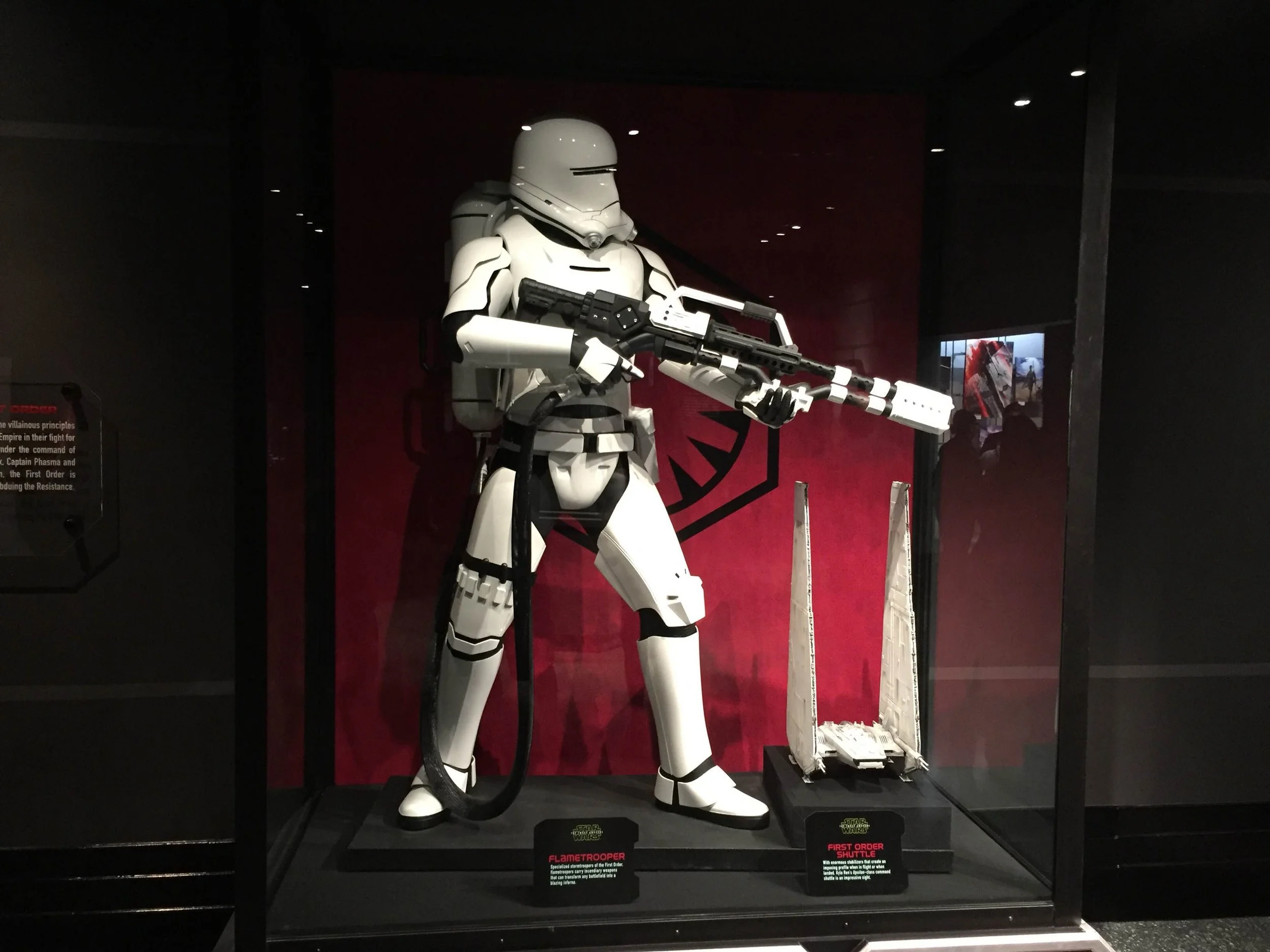 Star Wars Launch Bay | Designed and oversaw installation of case displays with museum team | Photo by WDW Magic Blog