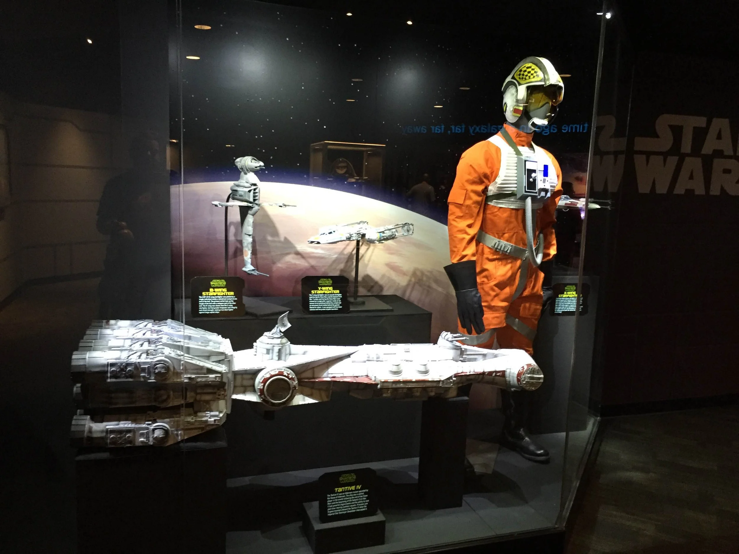 Star Wars Launch Bay | Designed and oversaw installation of case displays with museum team | Photo by WDW Magic Blog