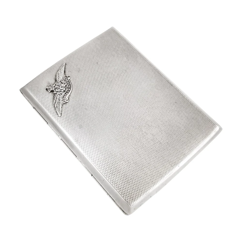 silver cigarette case value Engraved Silver Cigarrete Case