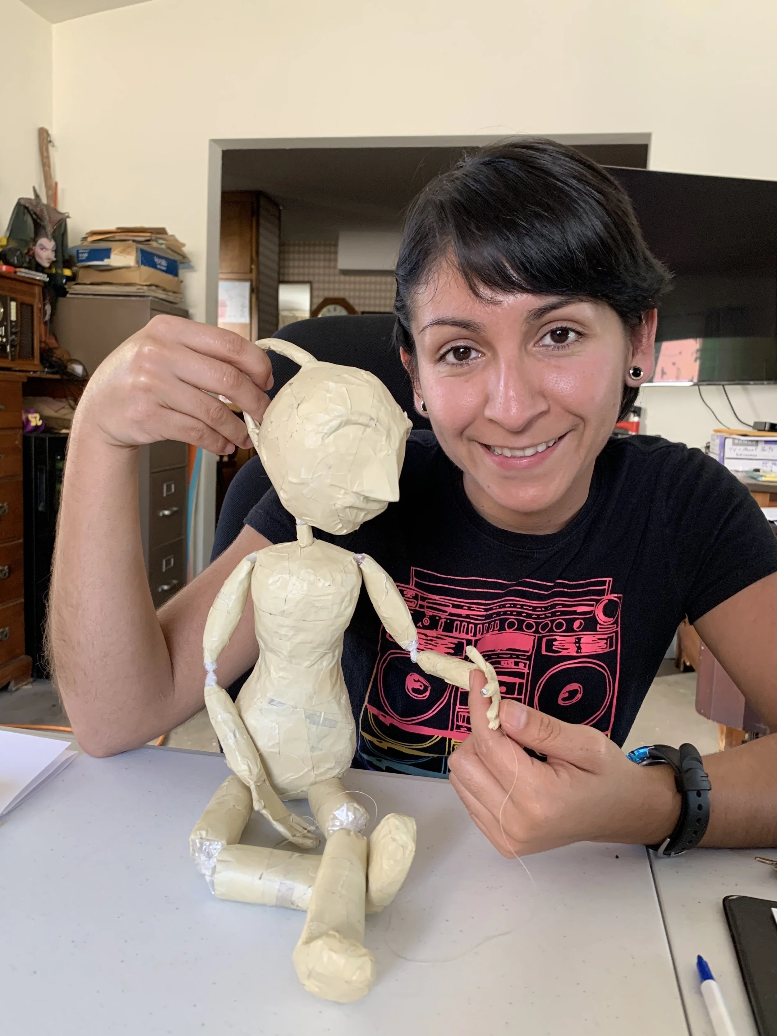 angy with her plastic bag bunraku.JPG