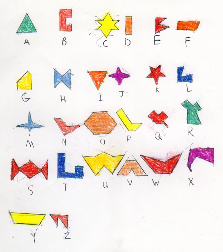 Make a Polygon Alphabet