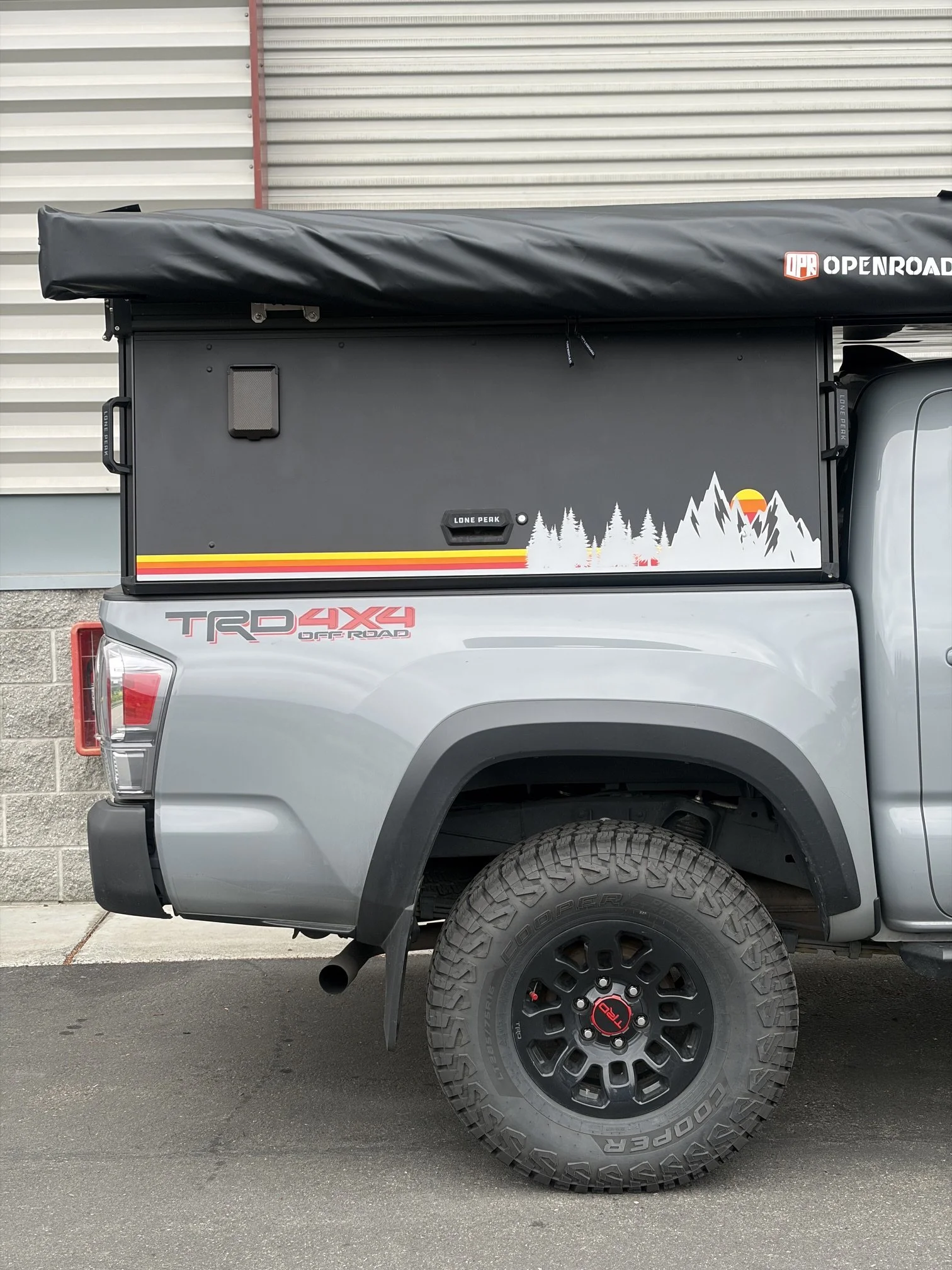 Designed and printed in house for this toyota tacoma canopy