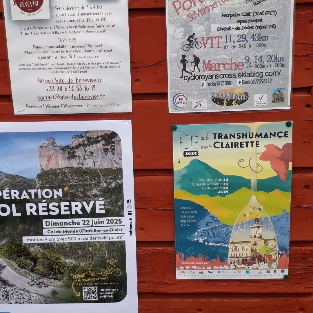 On a ajout&eacute; quelques affiches puisque il y aura pleines de belles choses &agrave; faire ici en mois de juin ! @paysdioistourisme  @fete_transhumance_clairette @inspirationvercors @parcduvercors