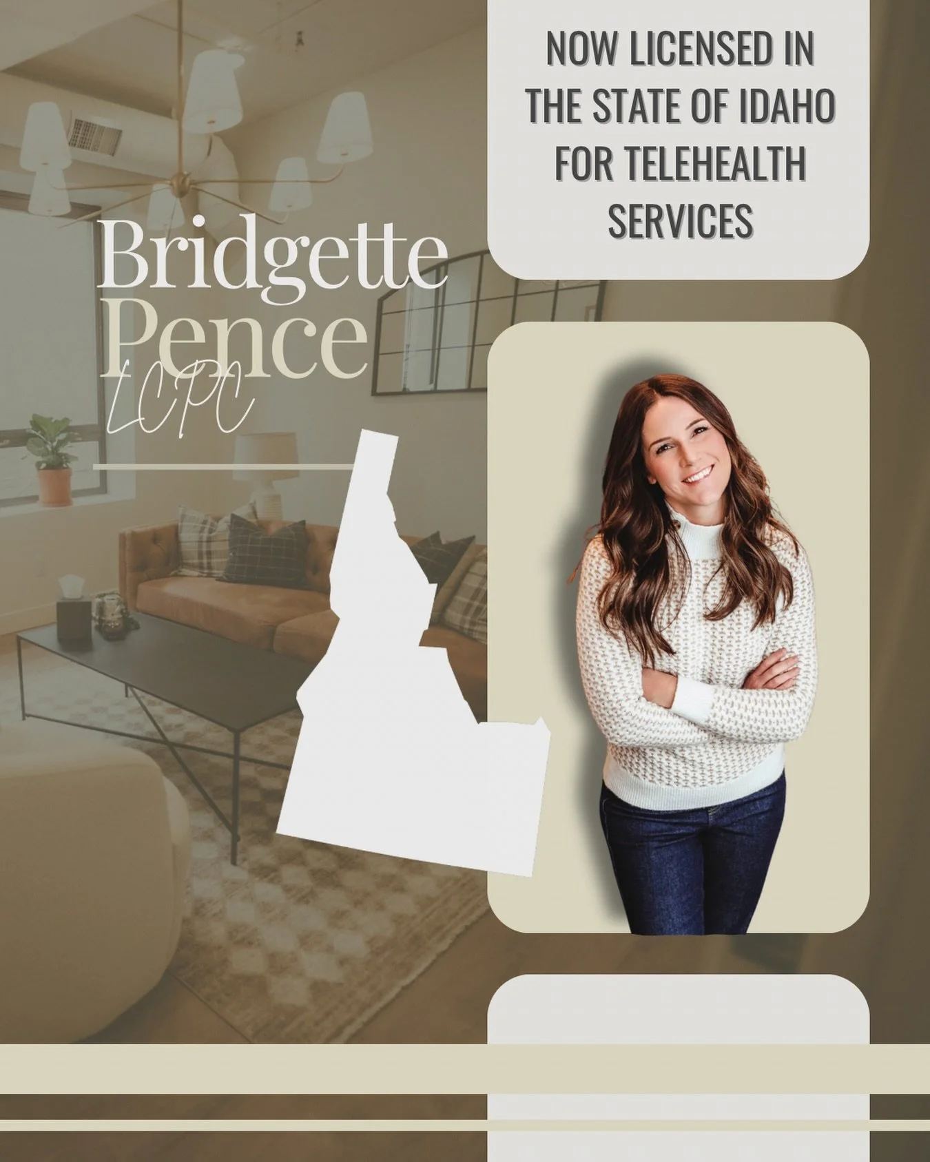 POV: You live in Idaho and finally found a therapist who gets your brain 🧠

Hi, it&rsquo;s me. I&rsquo;m now licensed in Idaho and accepting telehealth clients 🎉

Let&rsquo;s work on:
&ndash; the anxiety
&ndash; the overthinking
&ndash; the &ldquo;