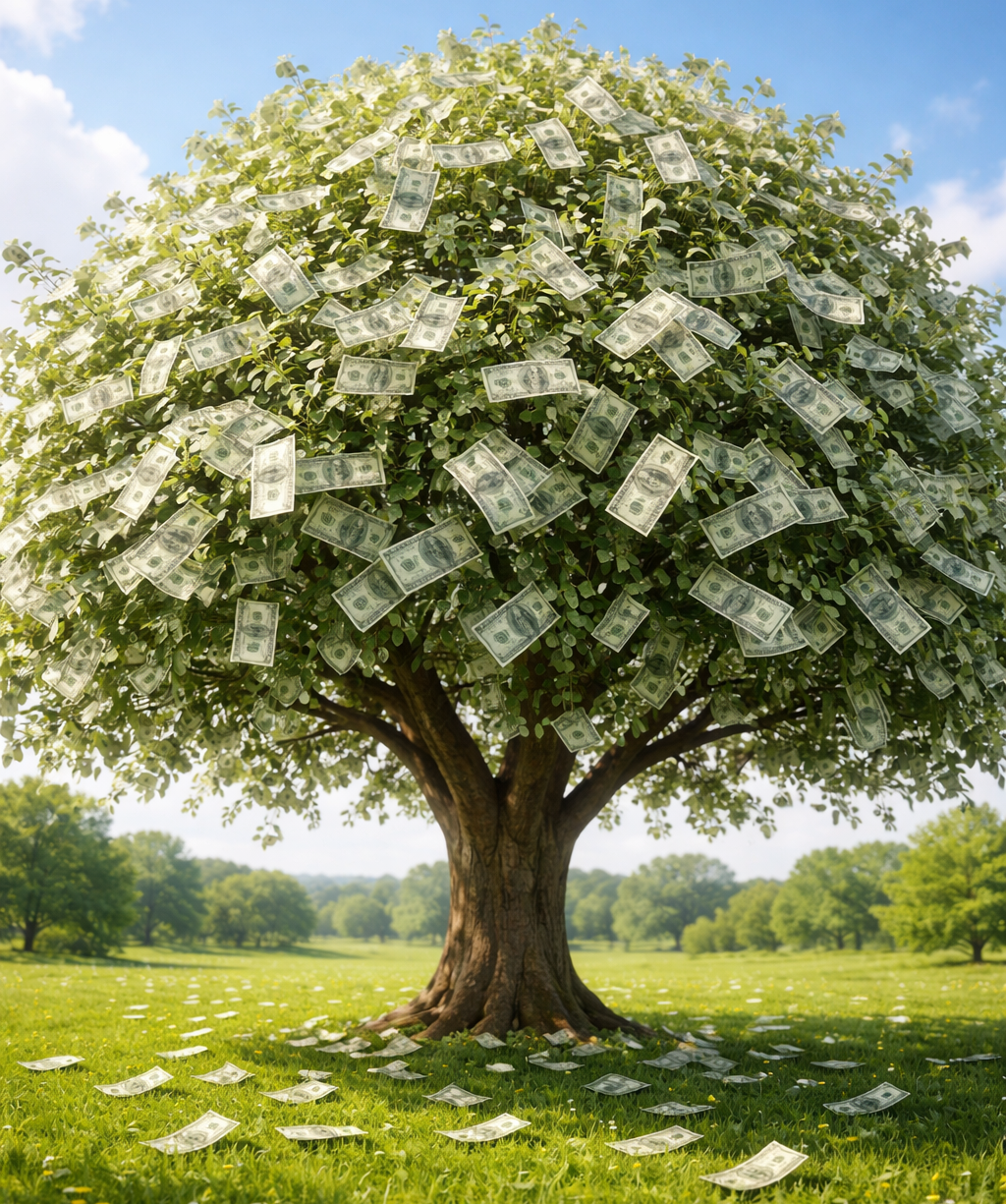 Does Money Grow        On Trees? Kinda