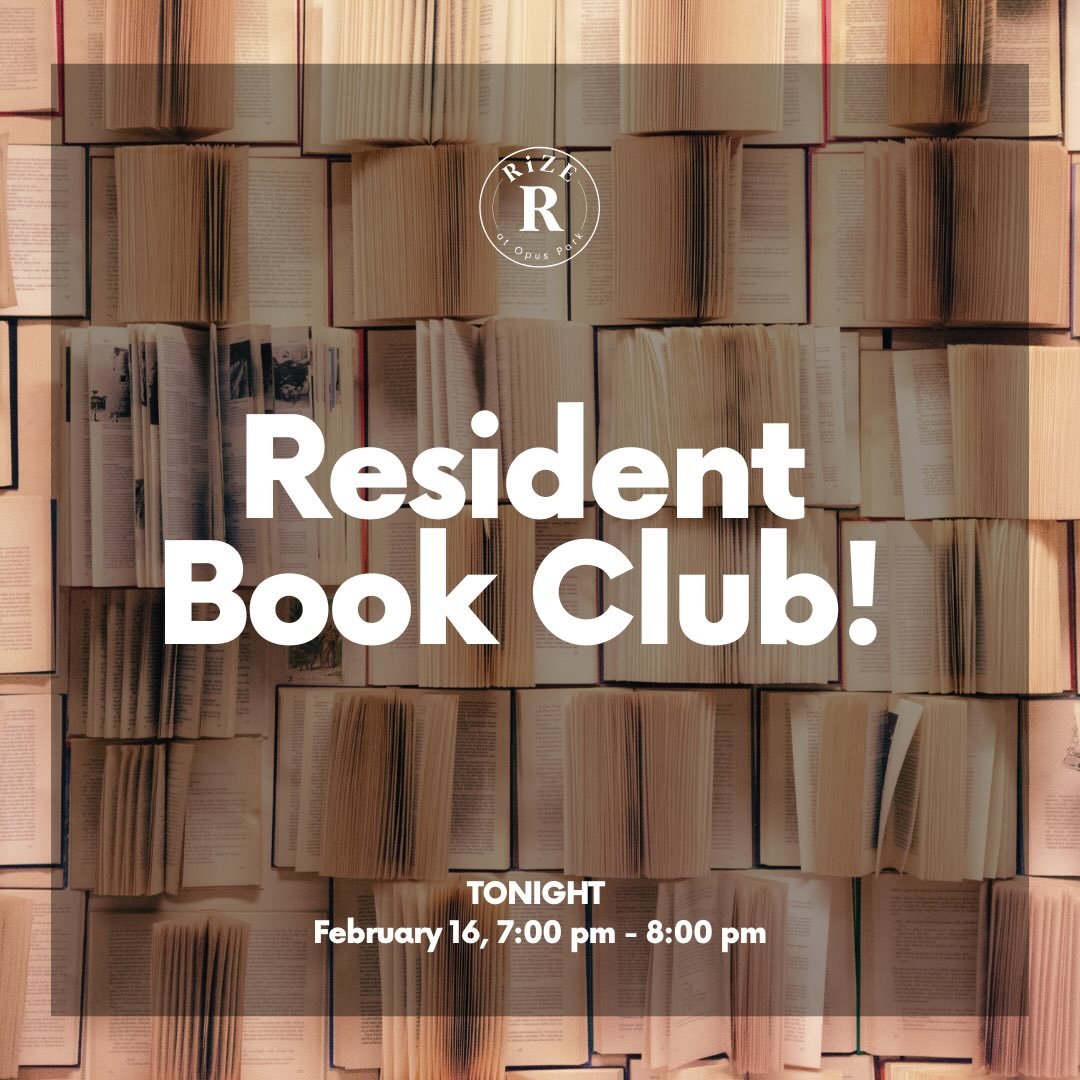 Residents, get ready to dive into another cozy discussion by a fireplace! Join other residents this evening, from 7:00 pm - 8:00 pm in The Clubroom to read Parable of The Sower! 

#rizeatopuspark
