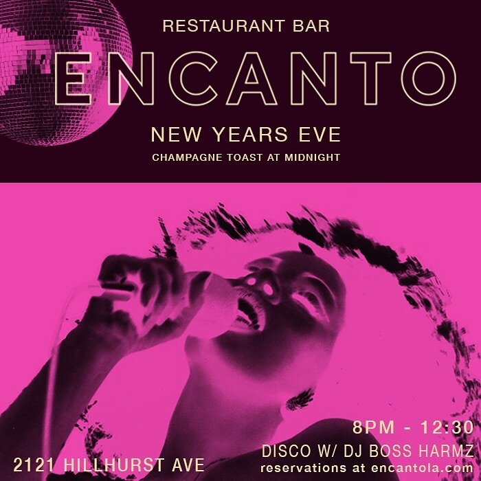 Boogie down to Encanto this New Year&rsquo;s Eve 🪩 and countdown to 2024 with incredible food, cocktails, a DJ, and the best of company! 

Enjoy our a la carte menu with special features &amp; cocktails presented by @cincoro ✨ For reservations, visi