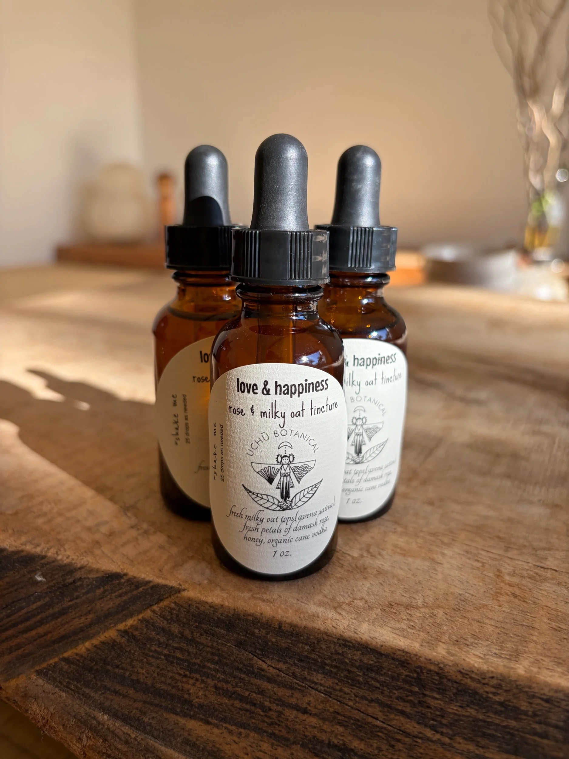 LOVE & HAPPINESS rose & milky oat tincture