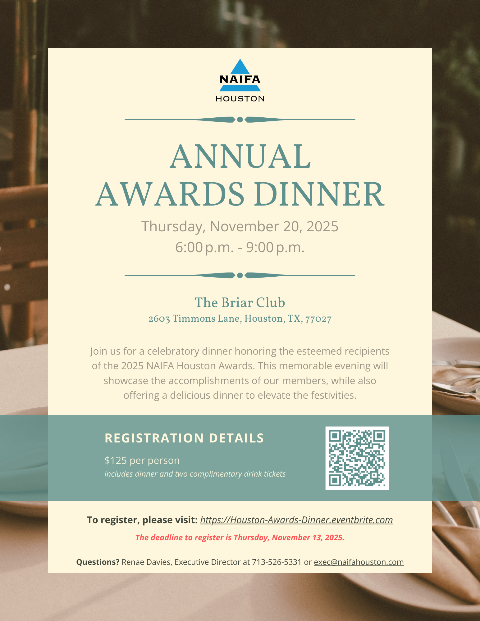 Annual Awards Dinner & Annual Meeting