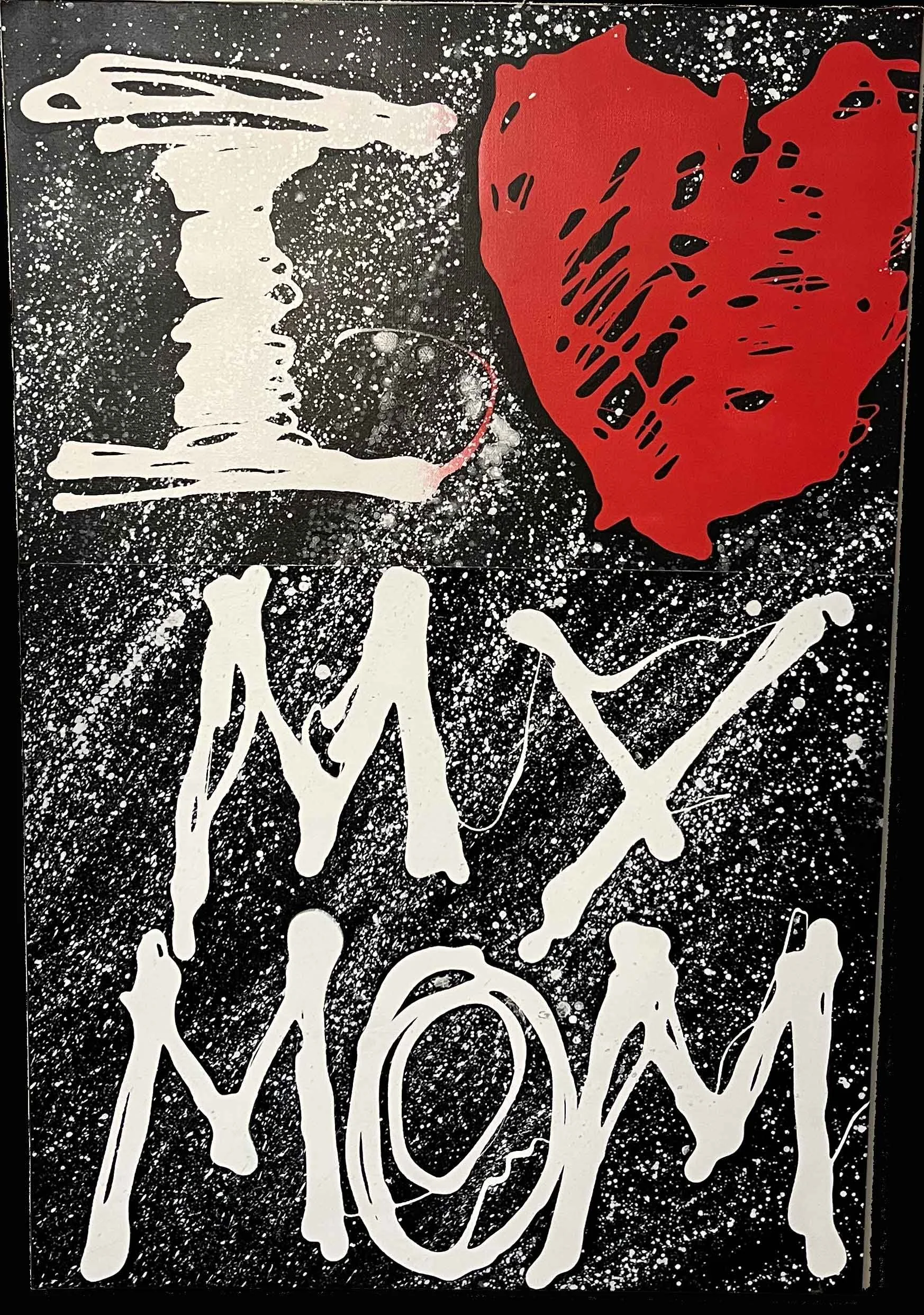 I love my mom Vertically Painting