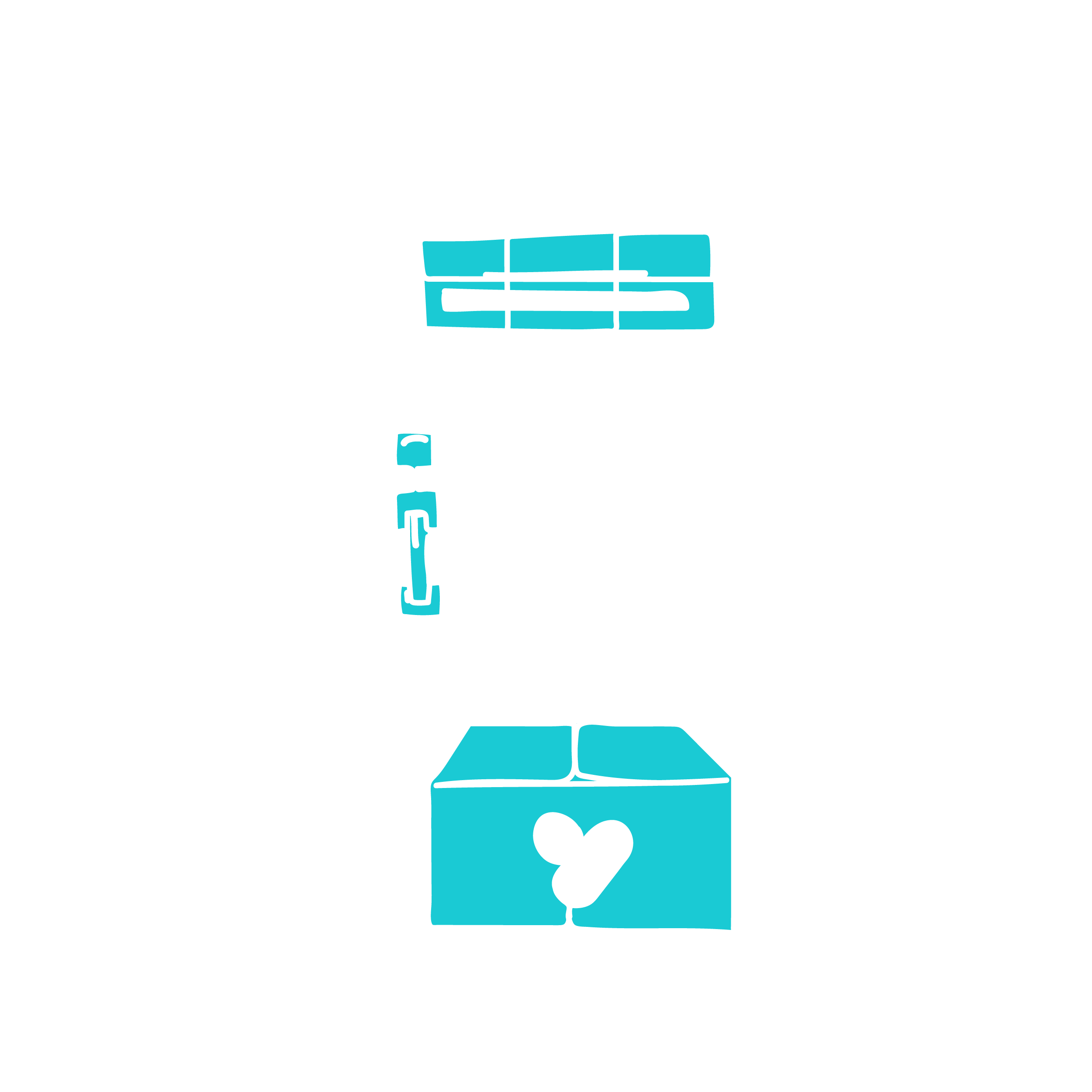 Line Illustration of Pharmacy Box in front of Door