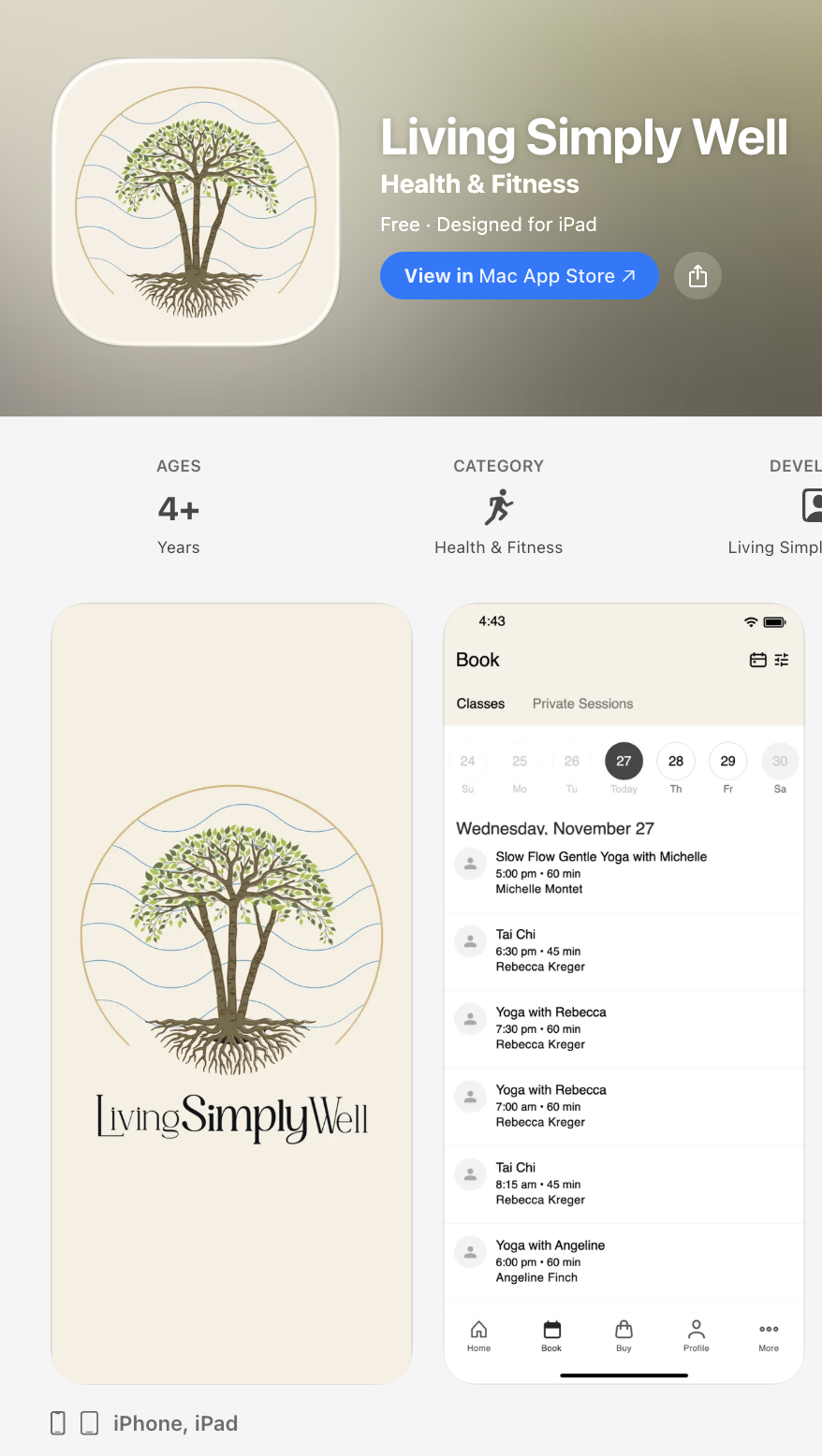 Living Simply Well App for Iphones