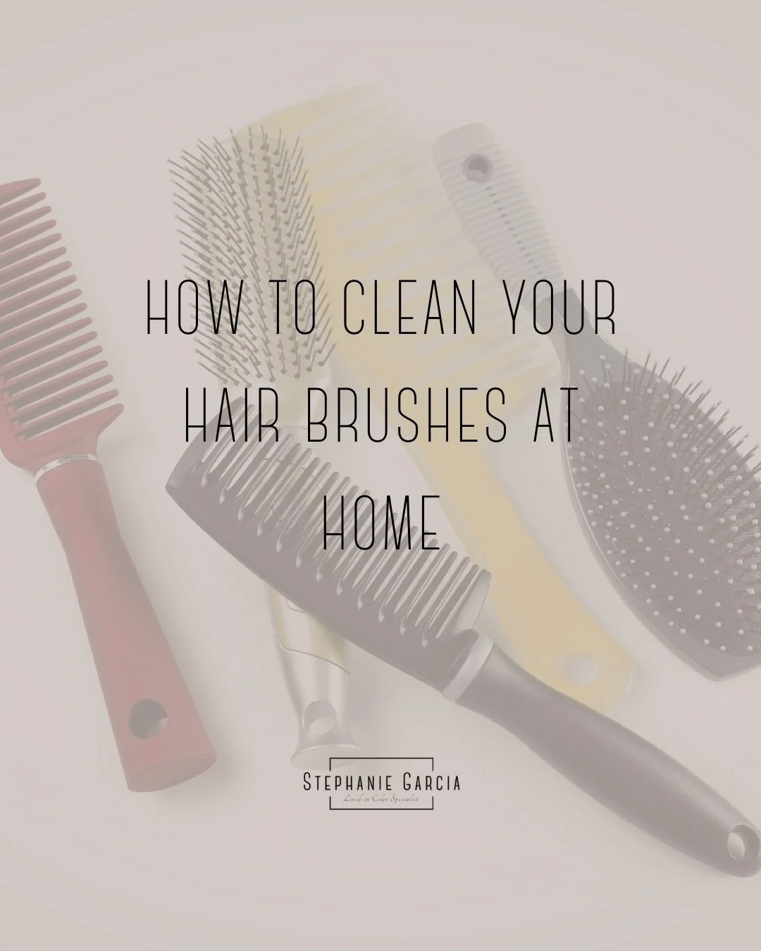 Keeping your brushes clean helps your hair stay healthy and prevent oily hair. 🫧
They slowly fill with hair, oils, dead skin cells, dust, and that buildup can move back into your hair. Here&rsquo;s a simple way to wash them at home.

Use these quick