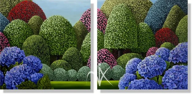 Lets dilly dally here (diptych)