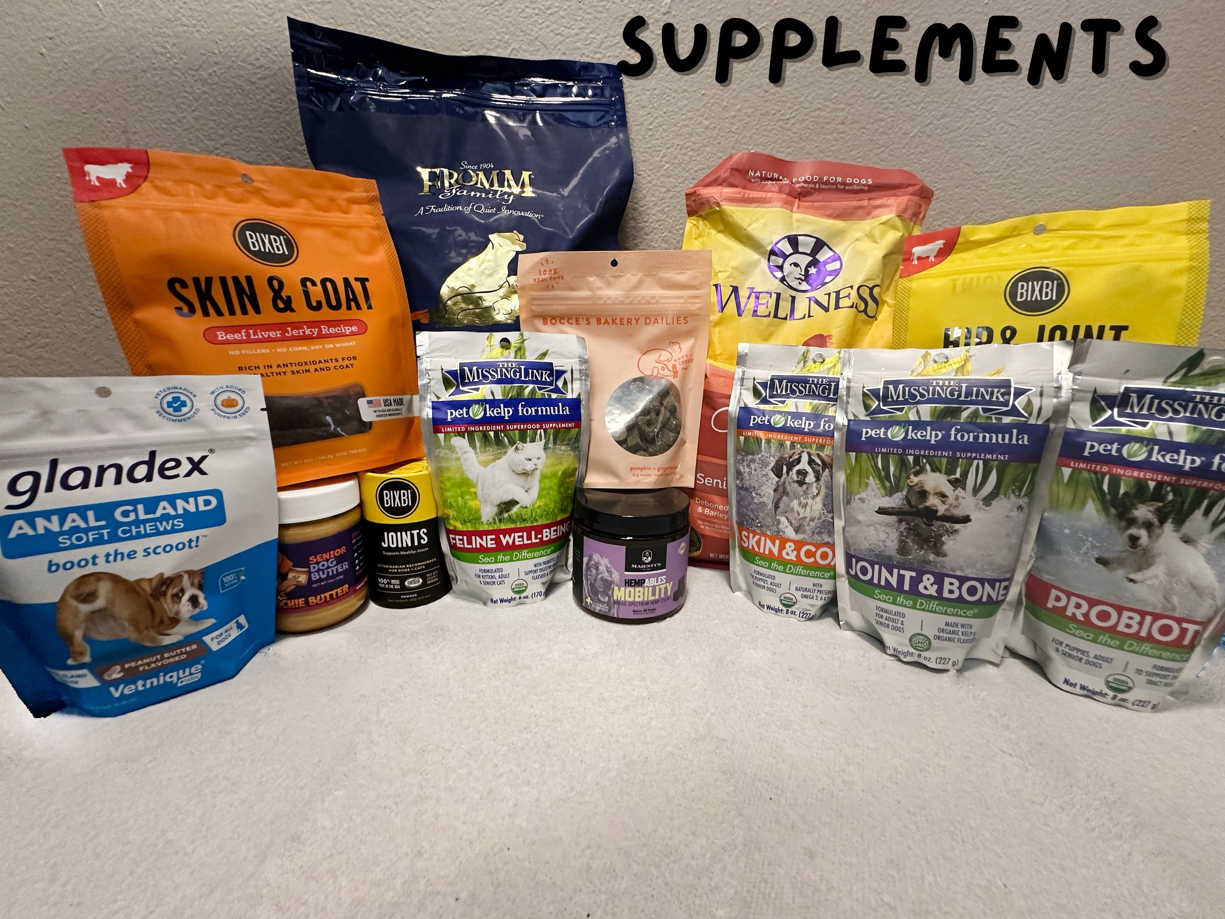 Do you have an old dog or cat, or just a pet with lots of problems? If you do, these items would be perfect for you! We have many items to help out your older furry friends, including multiple hip and joint supplements, along with dog food made speci