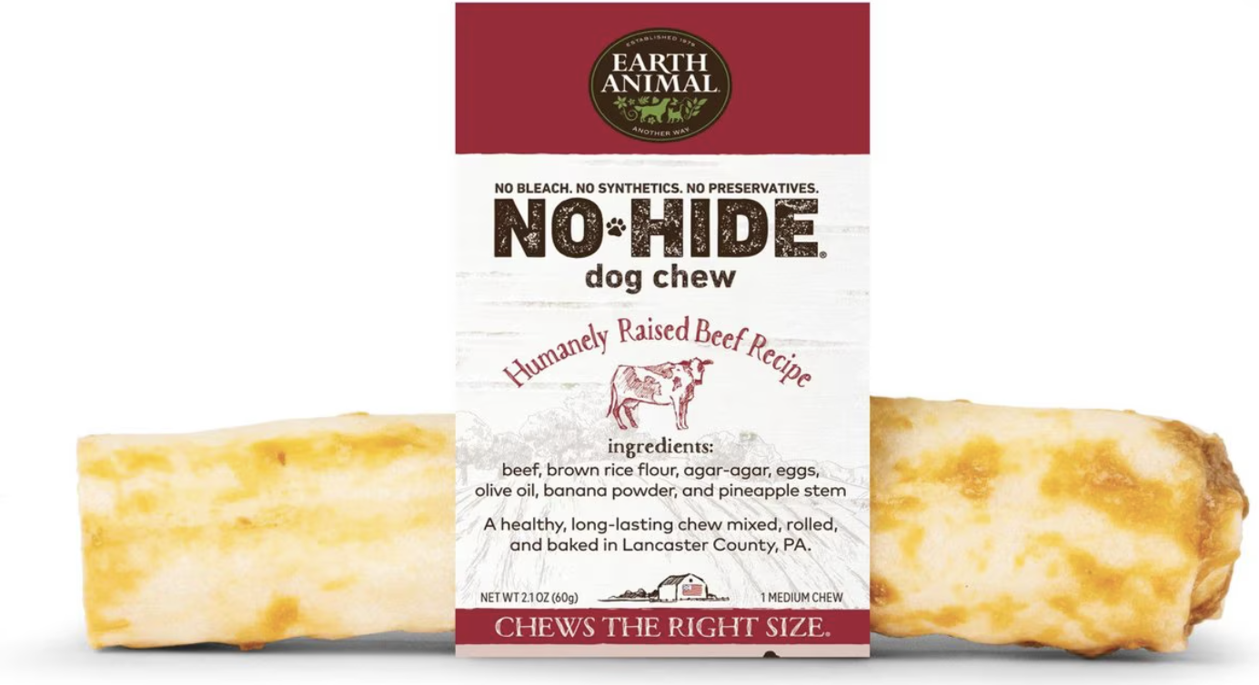 Earth Animal No-Hide Grass-Fed Beef Rawhide Alternative Dog Chew