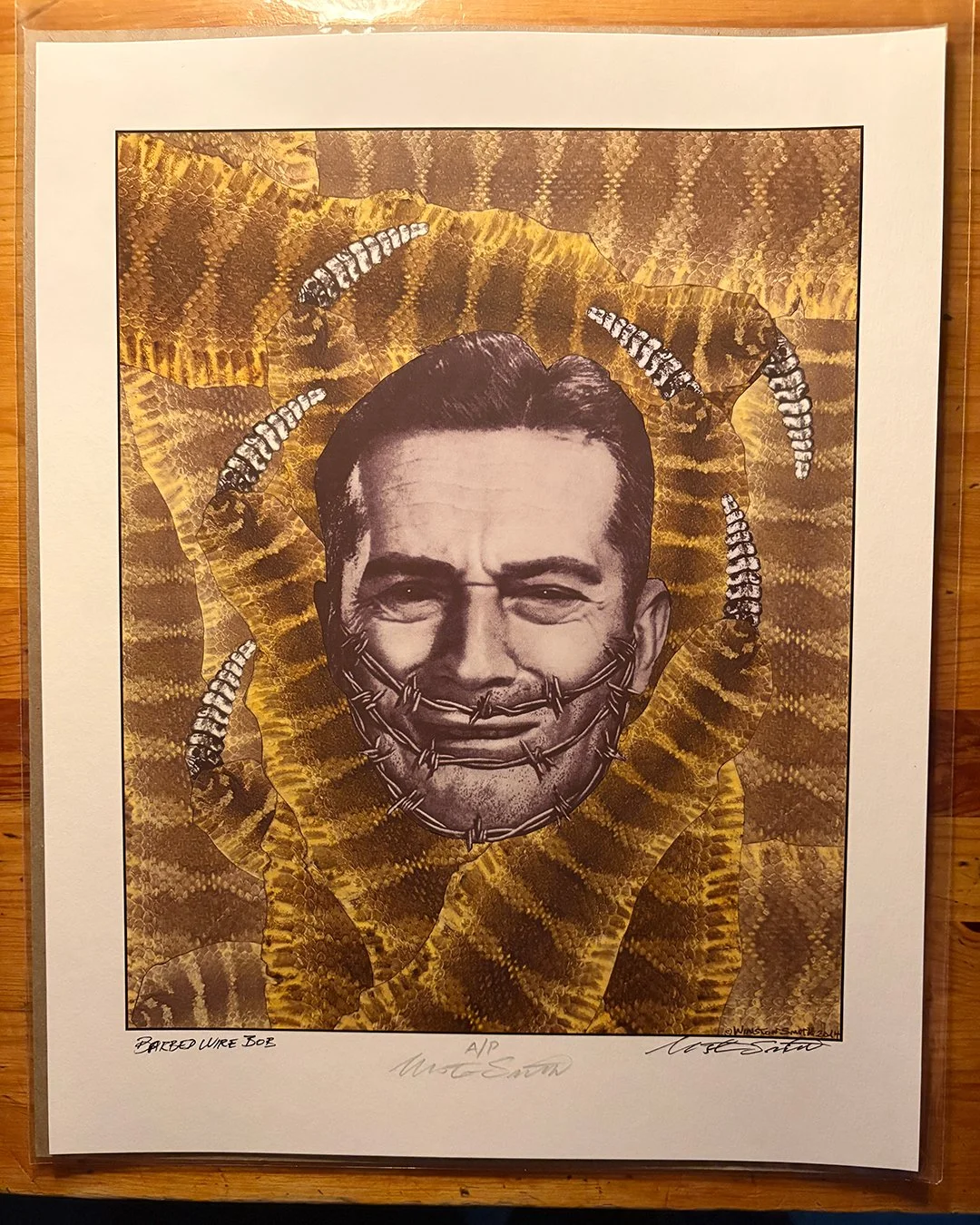 Barbwire Snake Print