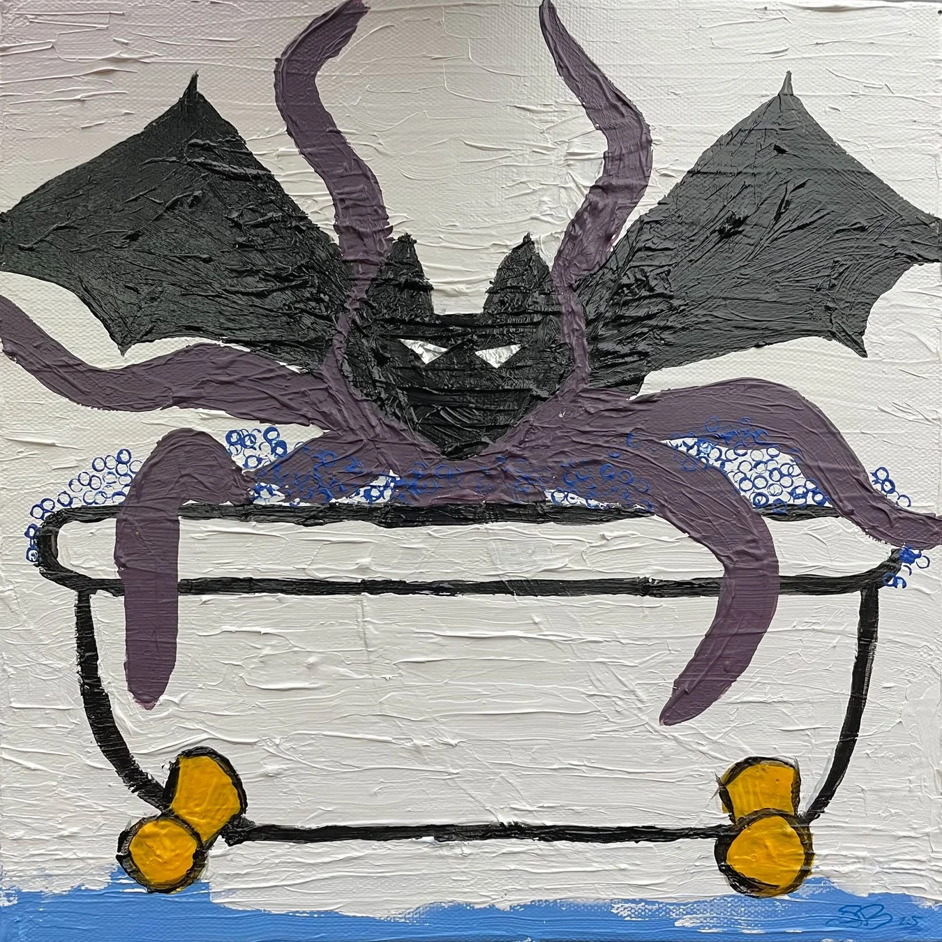 Bat Bath 🦇 Seth Busino @seth_bat is a San Francisco–based artist with roots in graphic design, photography, and prop and costume fabrication. A surgical nurse by trade, he also creates electronic music as Isopod. Influenced by John Mollo, Wayne Thie