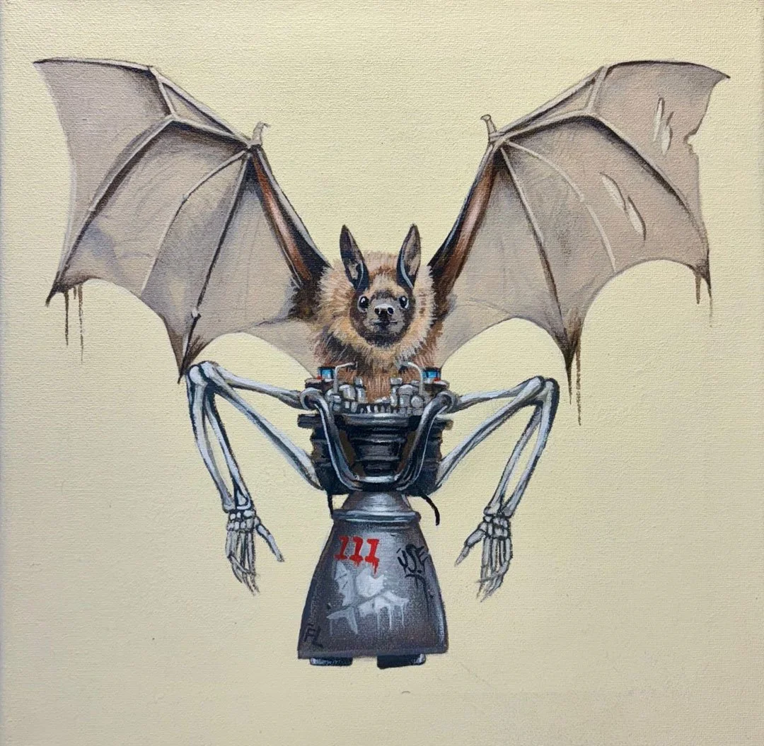 Batbot 🦇 Robert Bowen @bowenstuff is a visual artist based in San Francisco, CA. He got his start in the graffiti and street art scene before shifting to focus on fine art. Bowen has exhibited his work throughout the U.S. and abroad for over twenty-