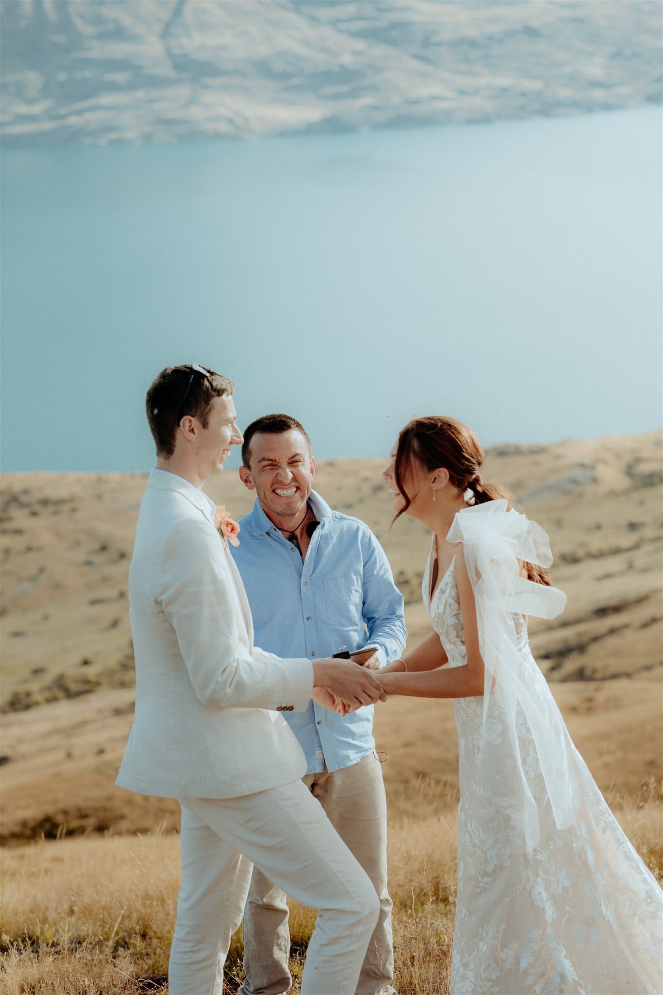 Jason Medina Wedding celebrant with newly married couple