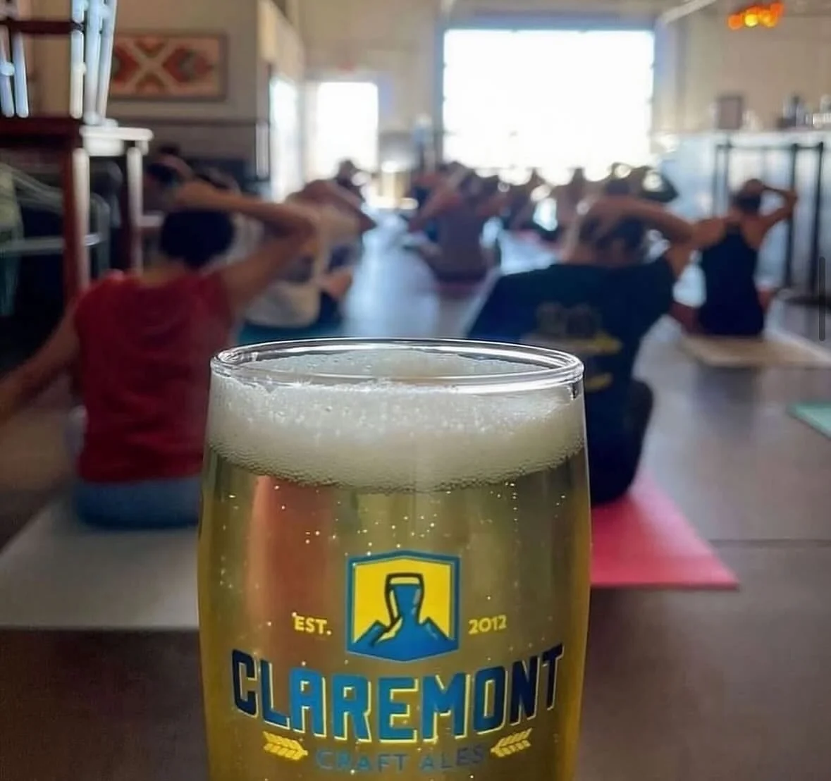 Grab your mat and join us for Yoga On Tap at 11:30am! $20 includes the class and beer to enjoy after. We also have @babysbadassburger serving delicious food. Happy Sunday!