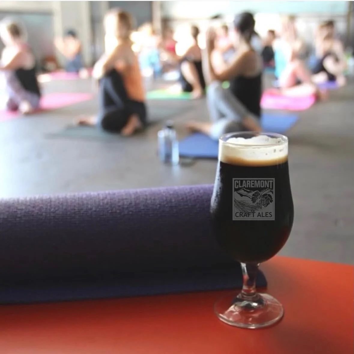 Yoga On Tap is today! Grab your mat and join us at 11:30am. After, stick around for a beer or two. @wing_meup will be here, too! Happy Sunday! 

#claremontcraftales #cca #claremontbeer #yogaontap